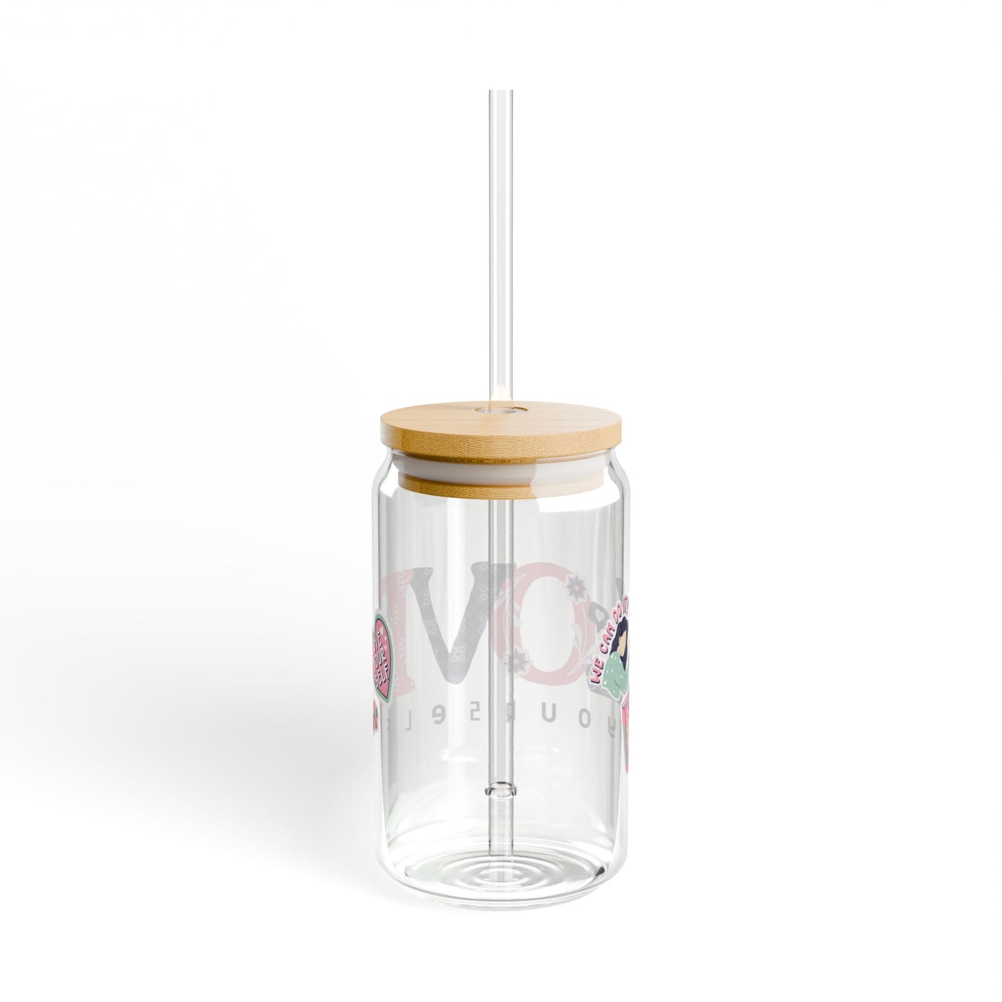 Love Yourself Sipper Glass, 16oz