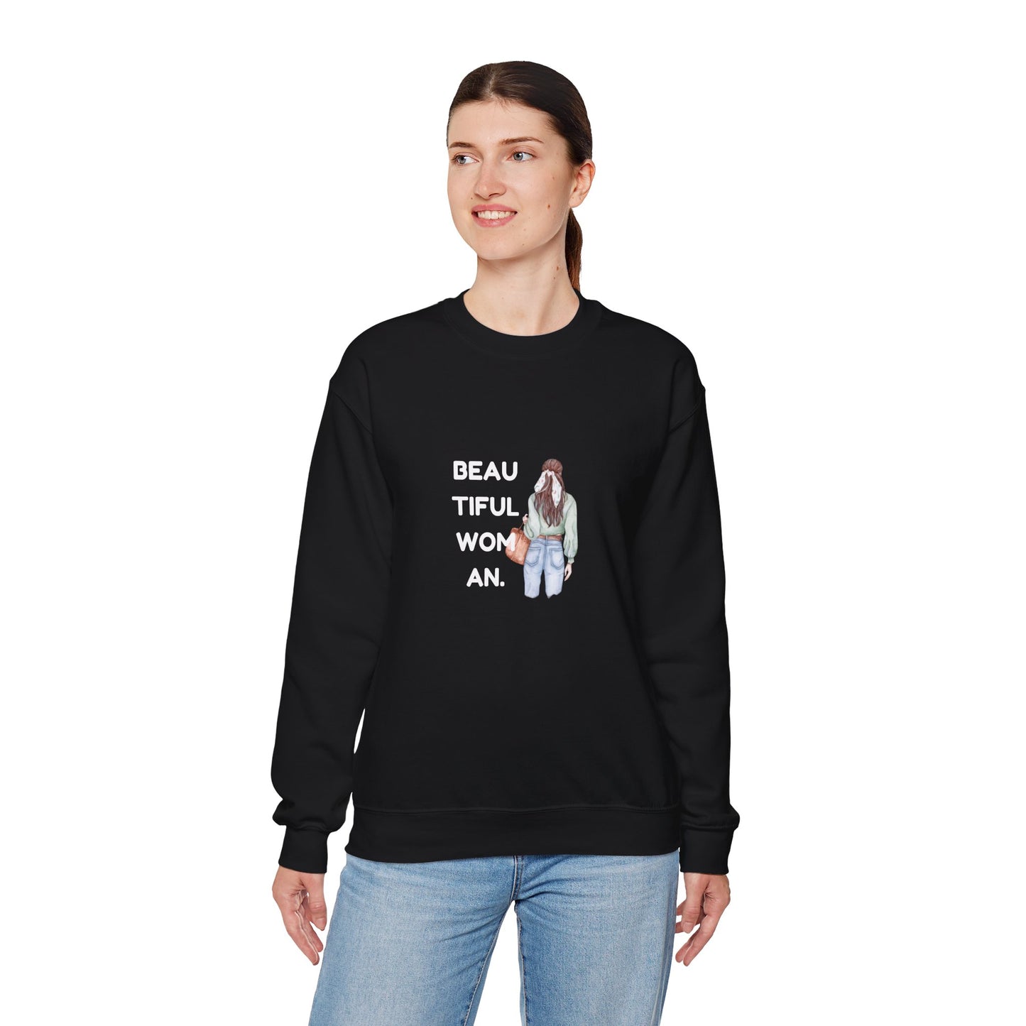 Beautiful Woman Women's Heavy Blend™ Crewneck Sweatshirt