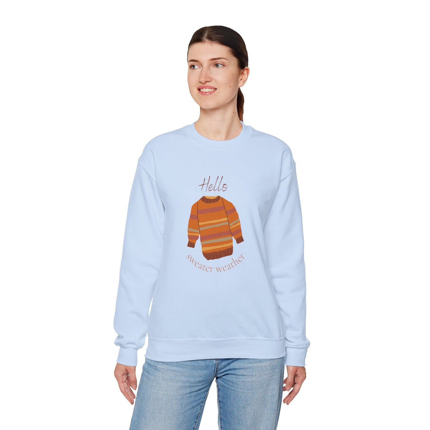 Hello Sweater Weather Unisex Heavy Blend™ Crewneck Sweatshirt