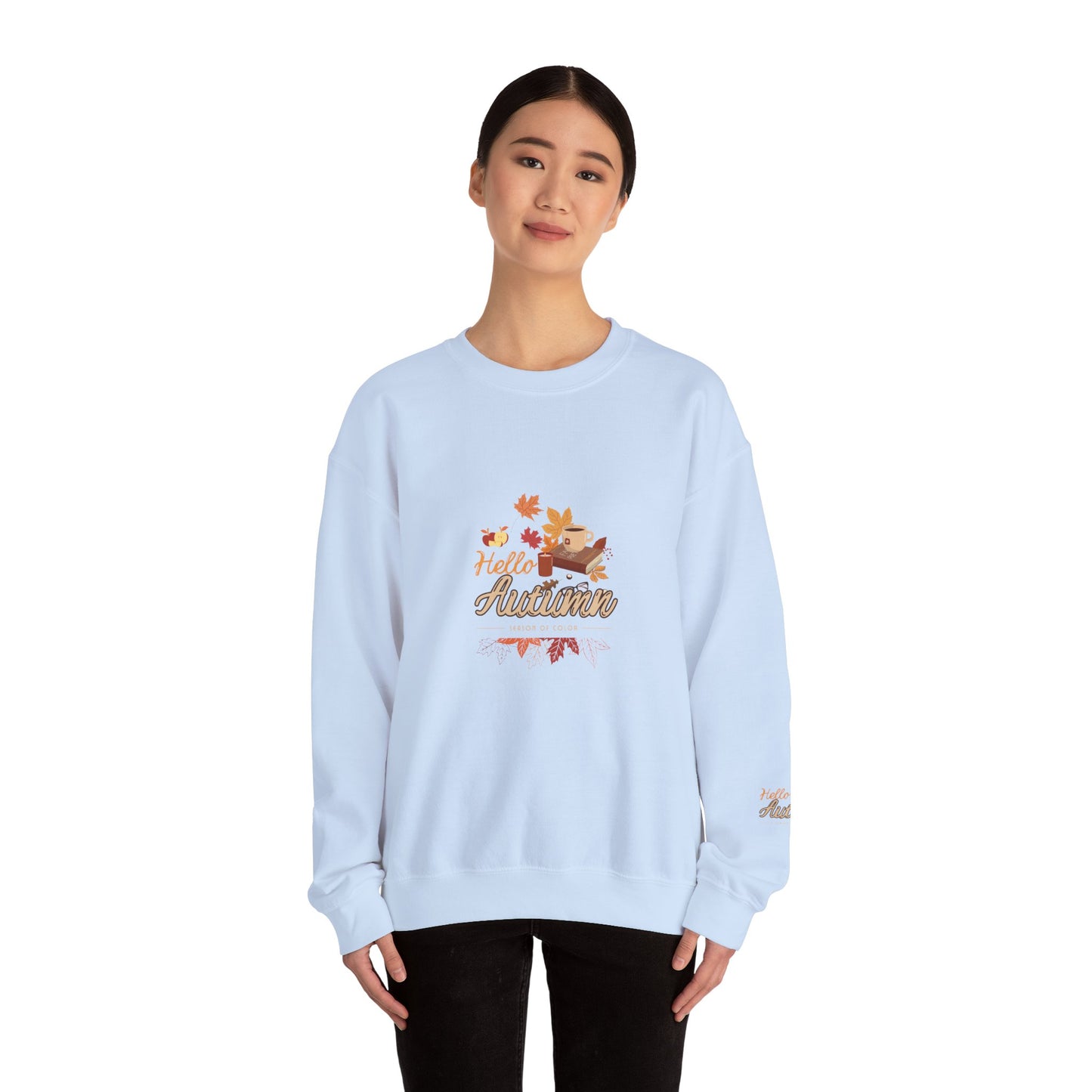 Hello Autumn Season Of Colour Unisex Heavy Blend™ Crewneck Sweatshirt