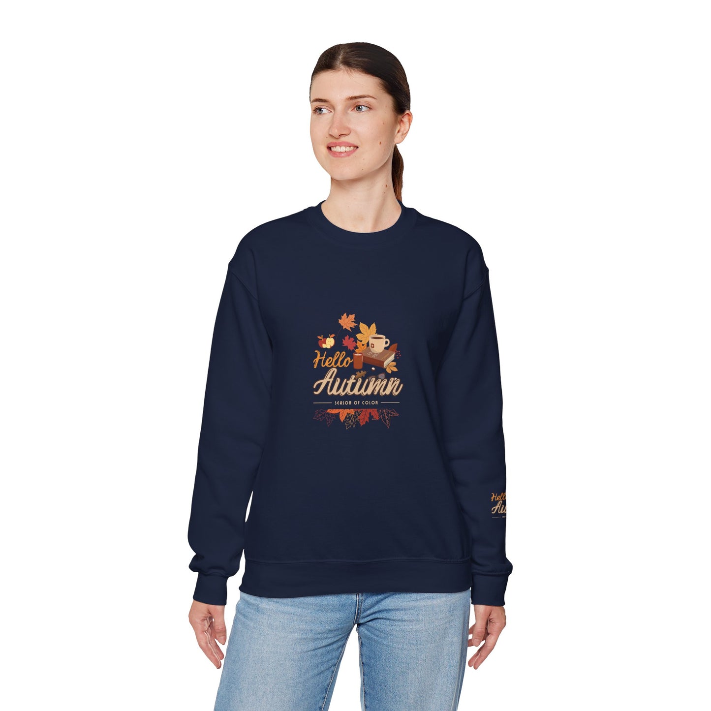 Hello Autumn Season Of Colour Unisex Heavy Blend™ Crewneck Sweatshirt