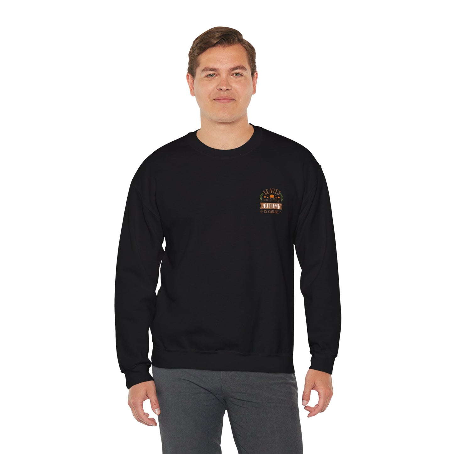 Leaves Are Falling Autumn Is Calling Unisex Heavy Blend™ Crewneck Sweatshirt