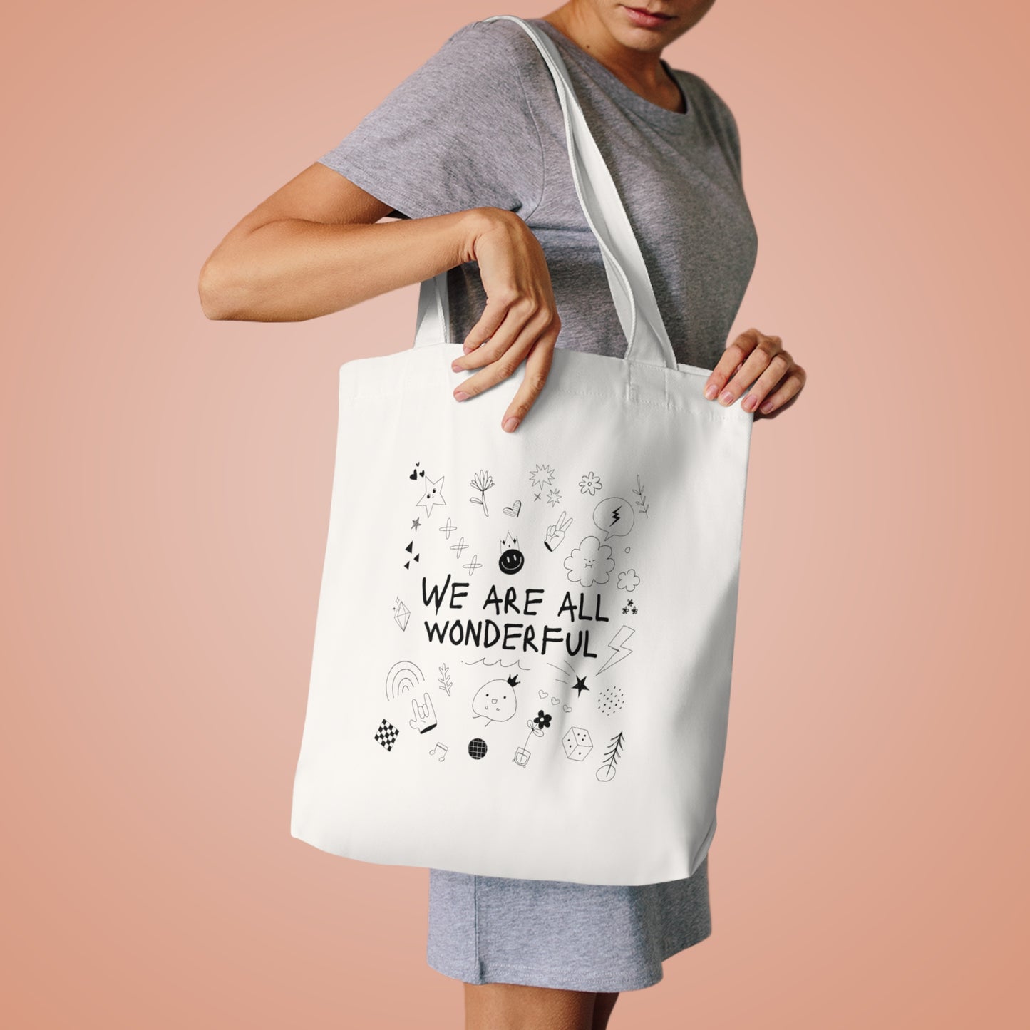 We Are All Wonderful Cotton Tote Bag