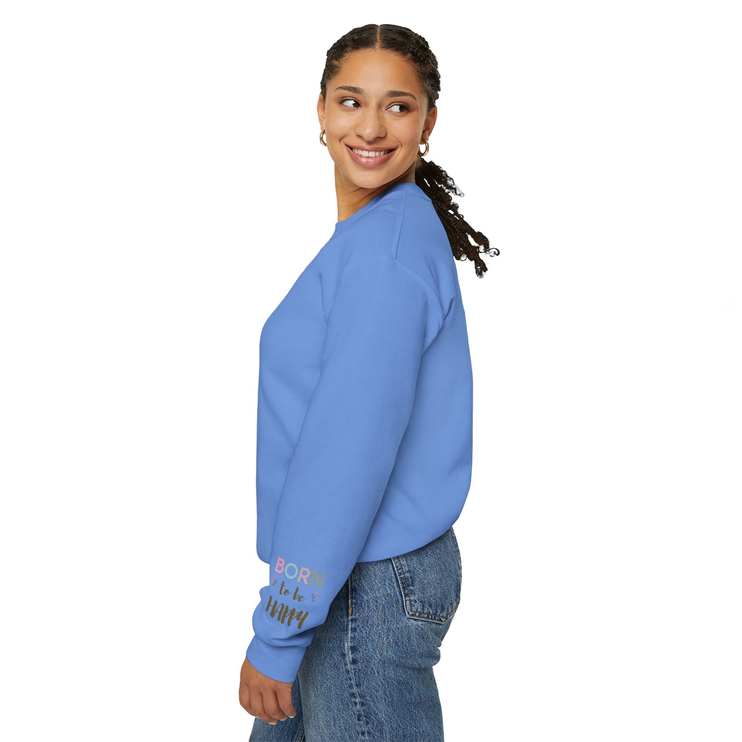 Born To Be Happy Women's Heavy Blend™ Crewneck Sweatshirt