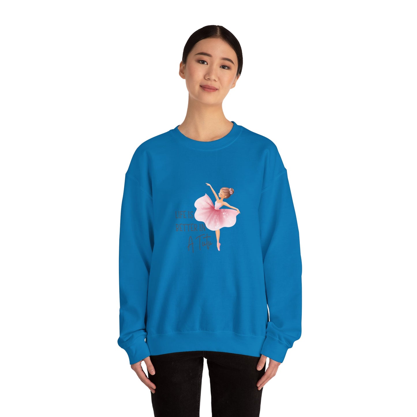 Life Is Better In A Tutu Women's Heavy Blend™ Crewneck Sweatshirt