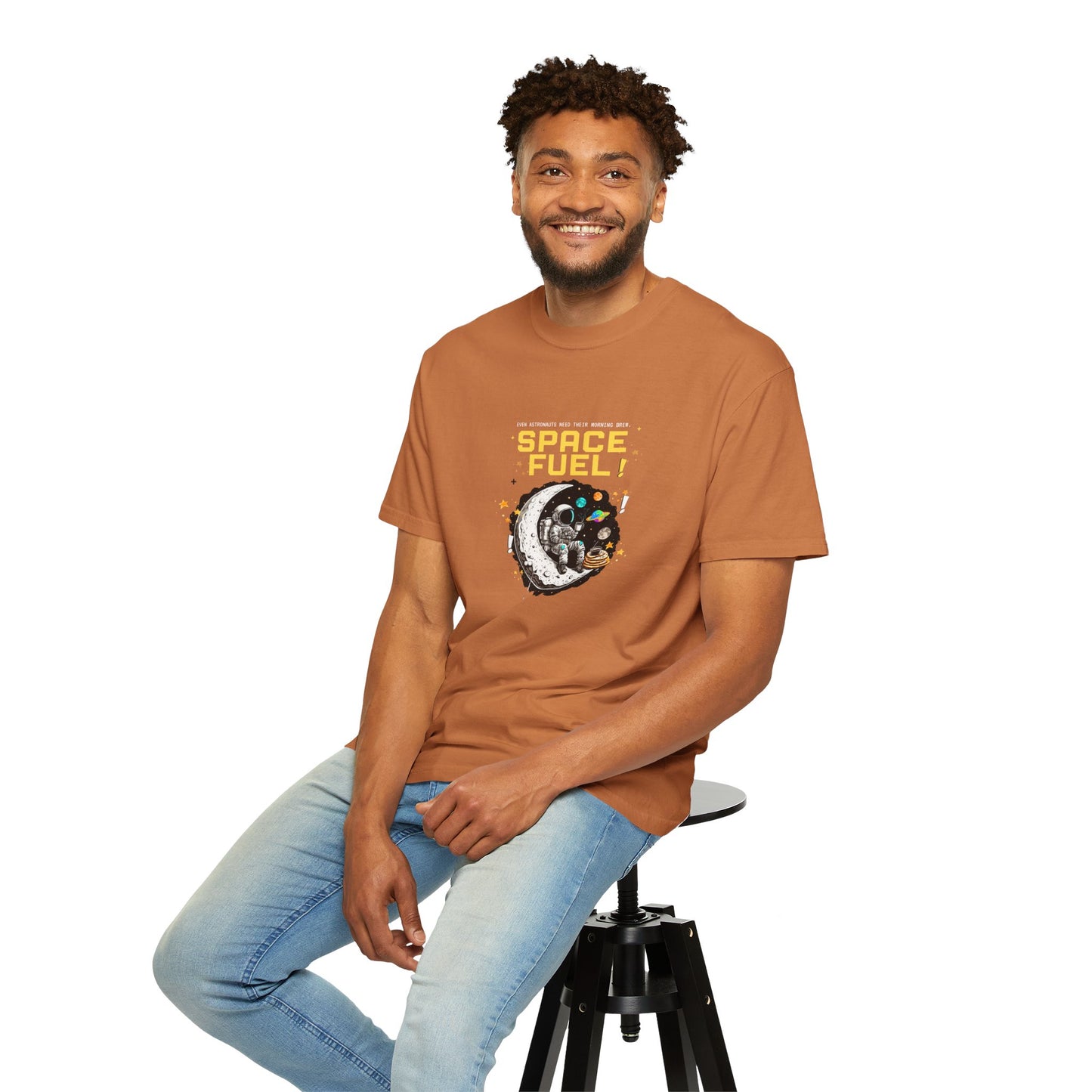 Space Fuel Unisex Garment-Dyed T-shirt