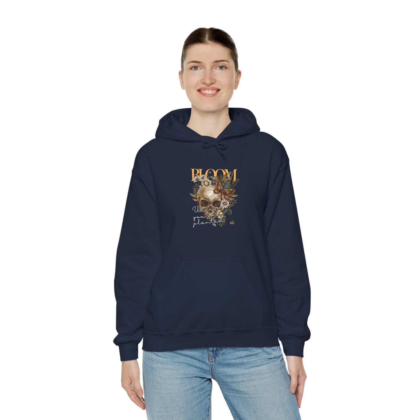 Bloom Where You Are Planted Unisex Heavy Blend™ Hooded Sweatshirt
