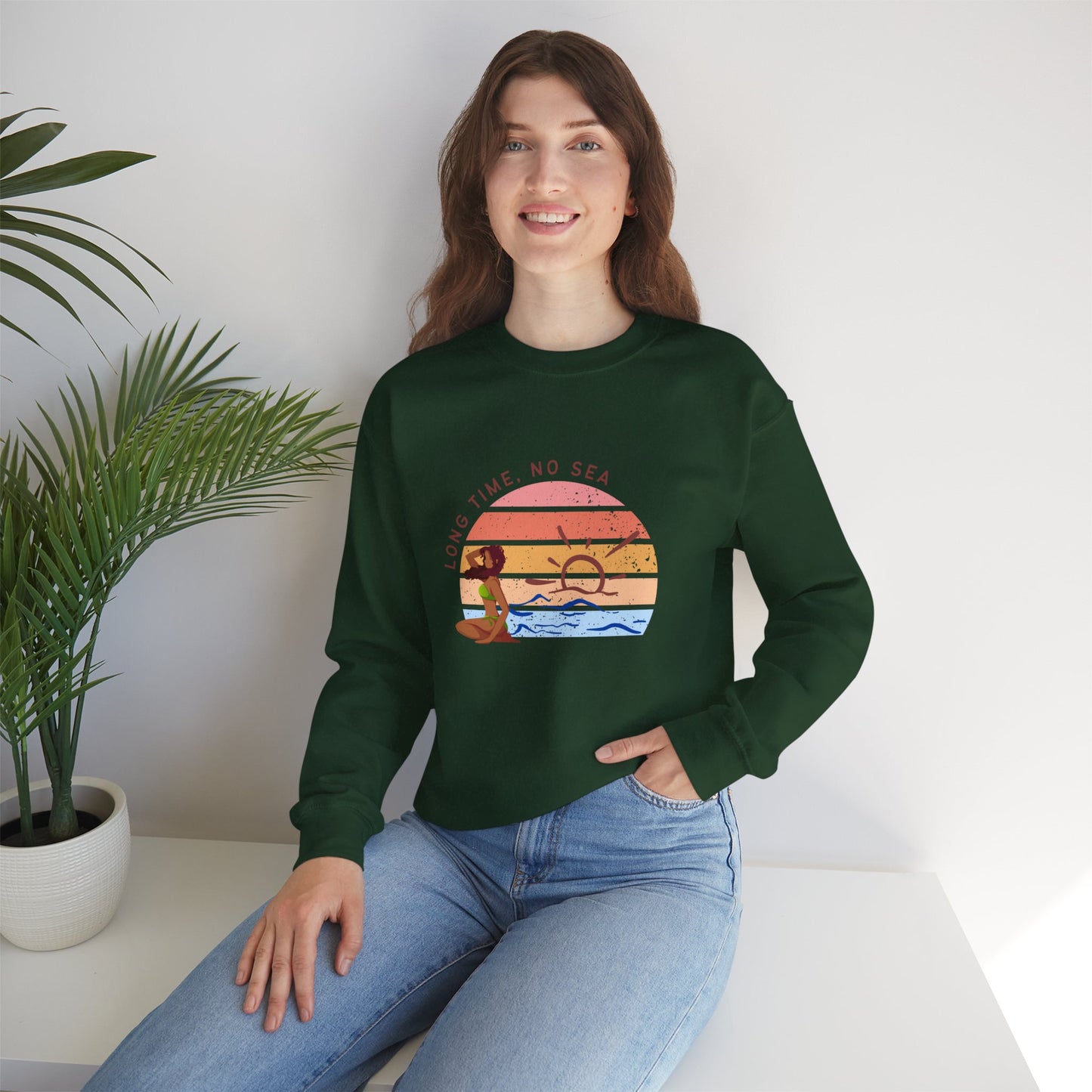 Long Time, No See Women's Heavy Blend™ Crewneck Sweatshirt