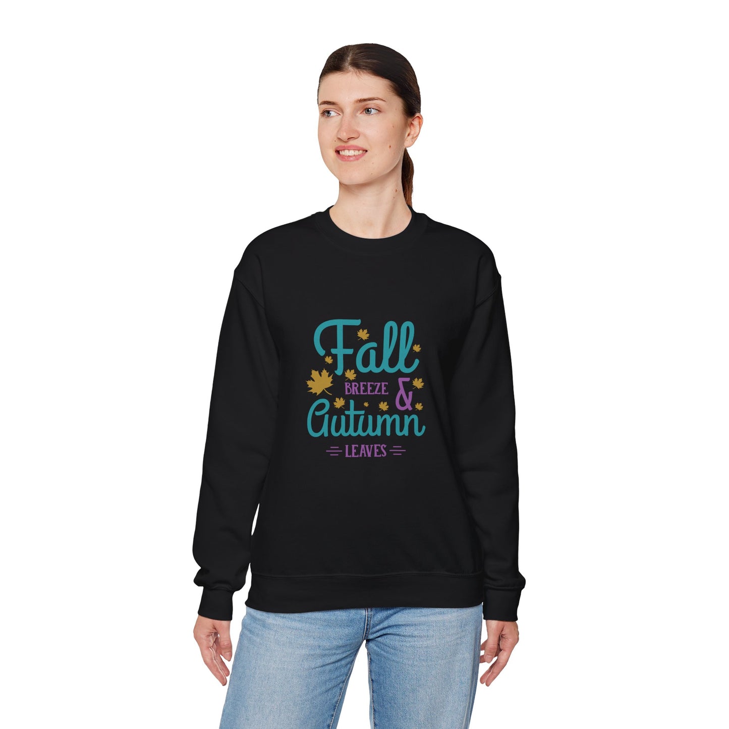 Fall Breeze And Autumn Leaves Unisex Heavy Blend™ Crewneck Sweatshirt