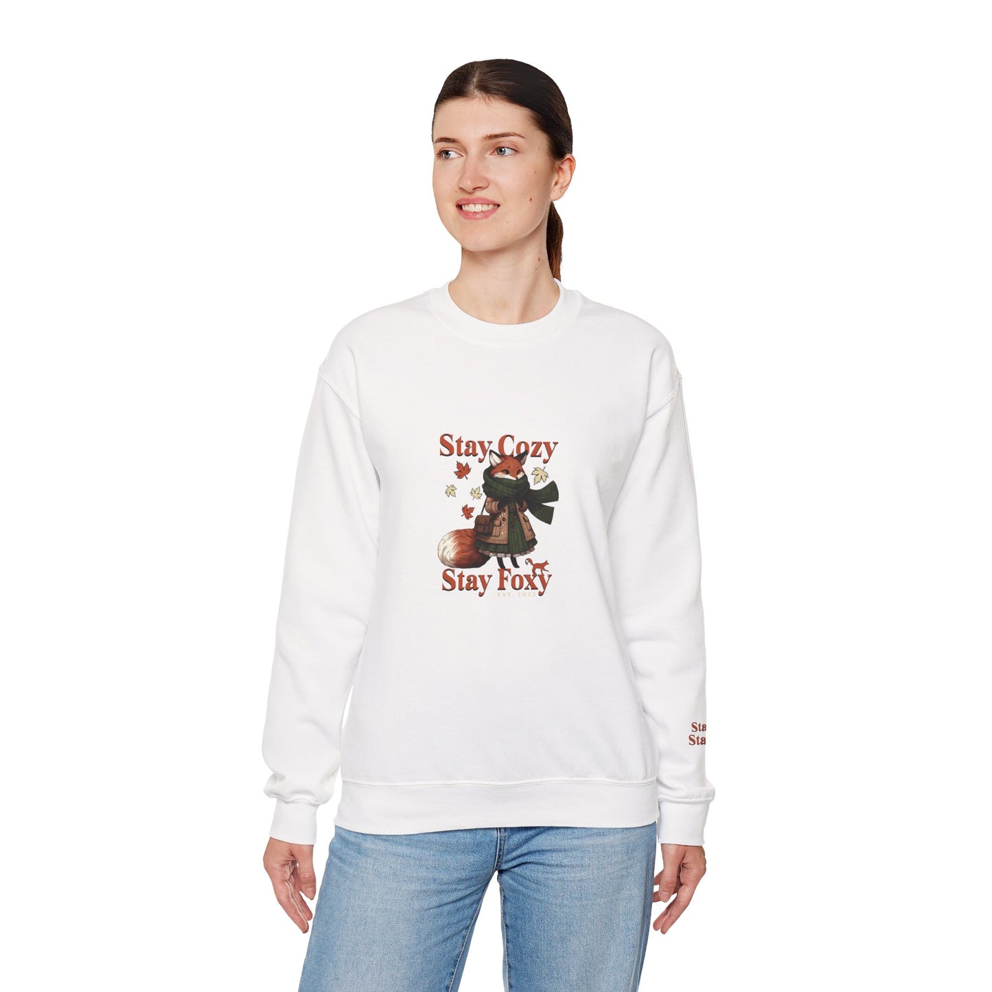 Stay Cozy Stay Foxy Women's Heavy Blend™ Crewneck Sweatshirt