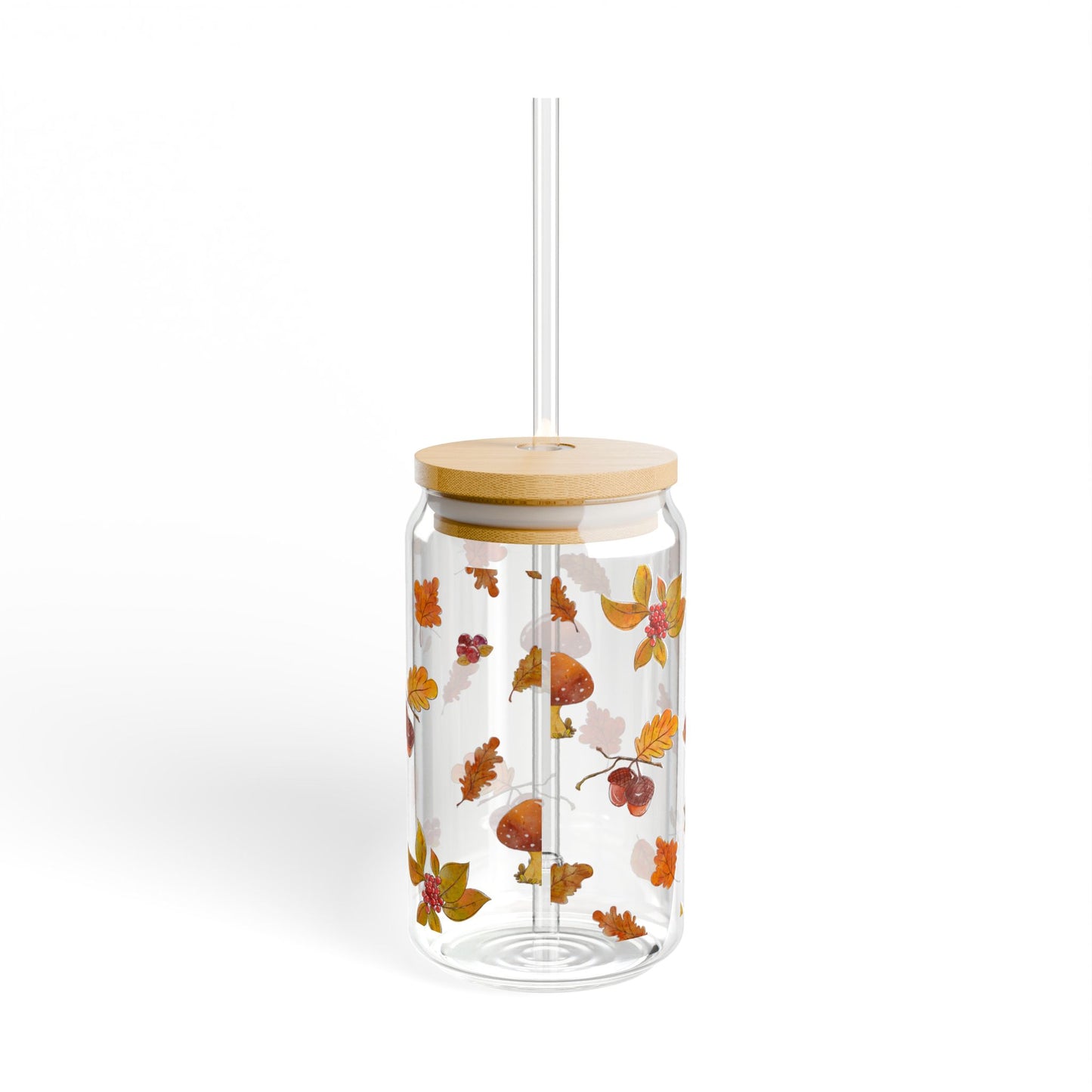 Autumn Hues Sipper Glass, 16oz