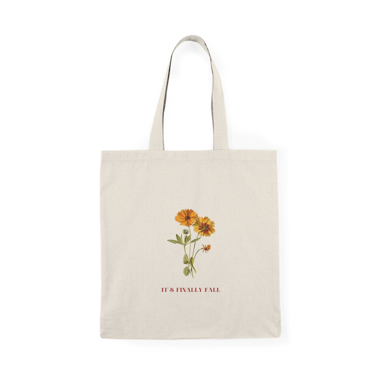 It's Finally Fall Natural Tote Bag