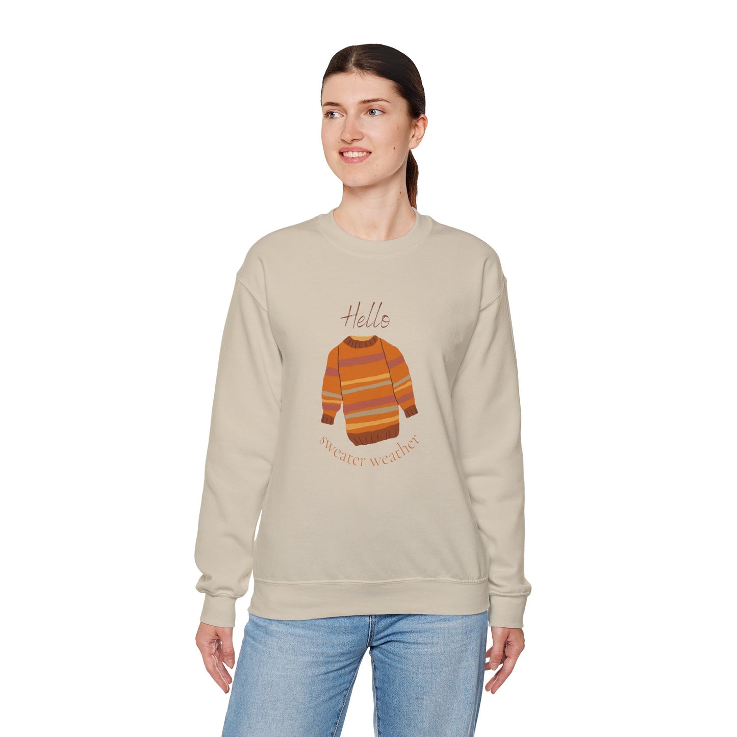 Hello Sweater Weather Unisex Heavy Blend™ Crewneck Sweatshirt