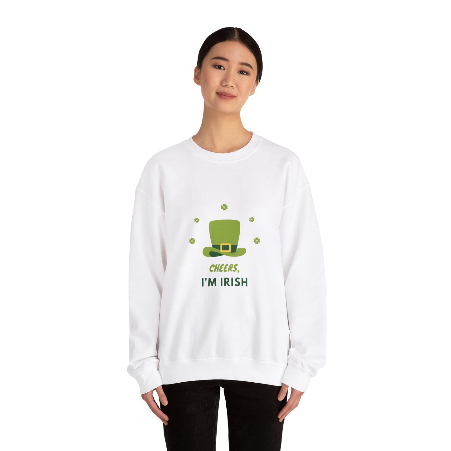 Cheers I'm Irish Unisex Heavy Blend™ Crewneck Sweatshirt