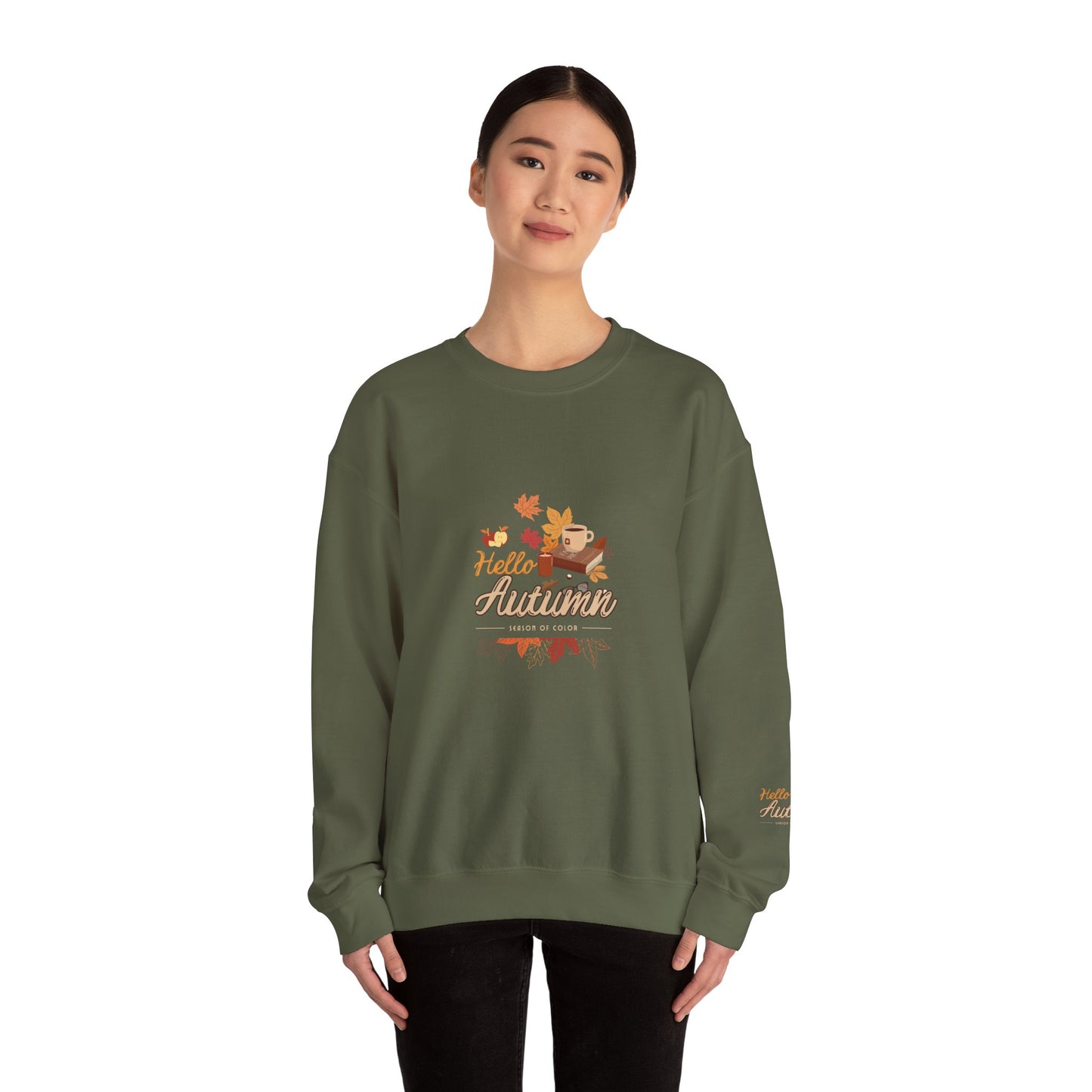 Hello Autumn Season Of Colour Unisex Heavy Blend™ Crewneck Sweatshirt
