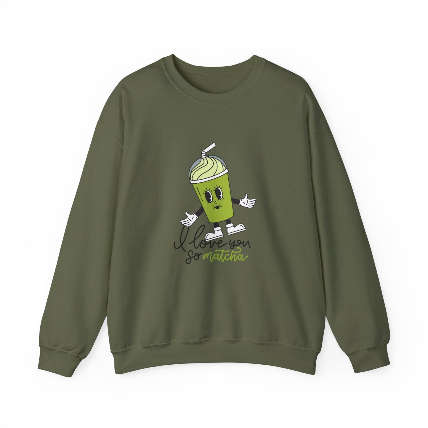I Love You So Matcha Women's Heavy Blend™ Crewneck Sweatshirt