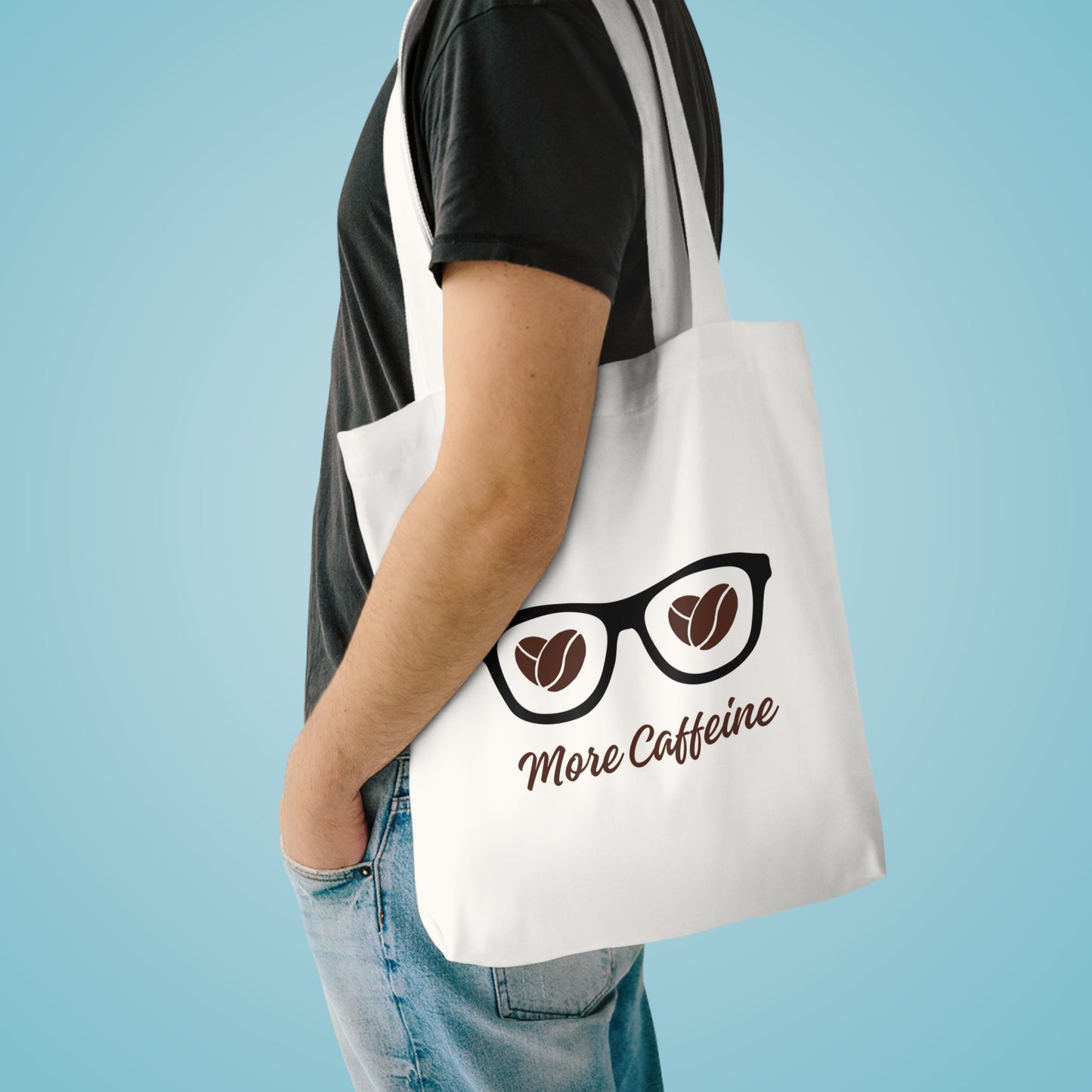 Glasses And Coffee Cotton Tote Bag