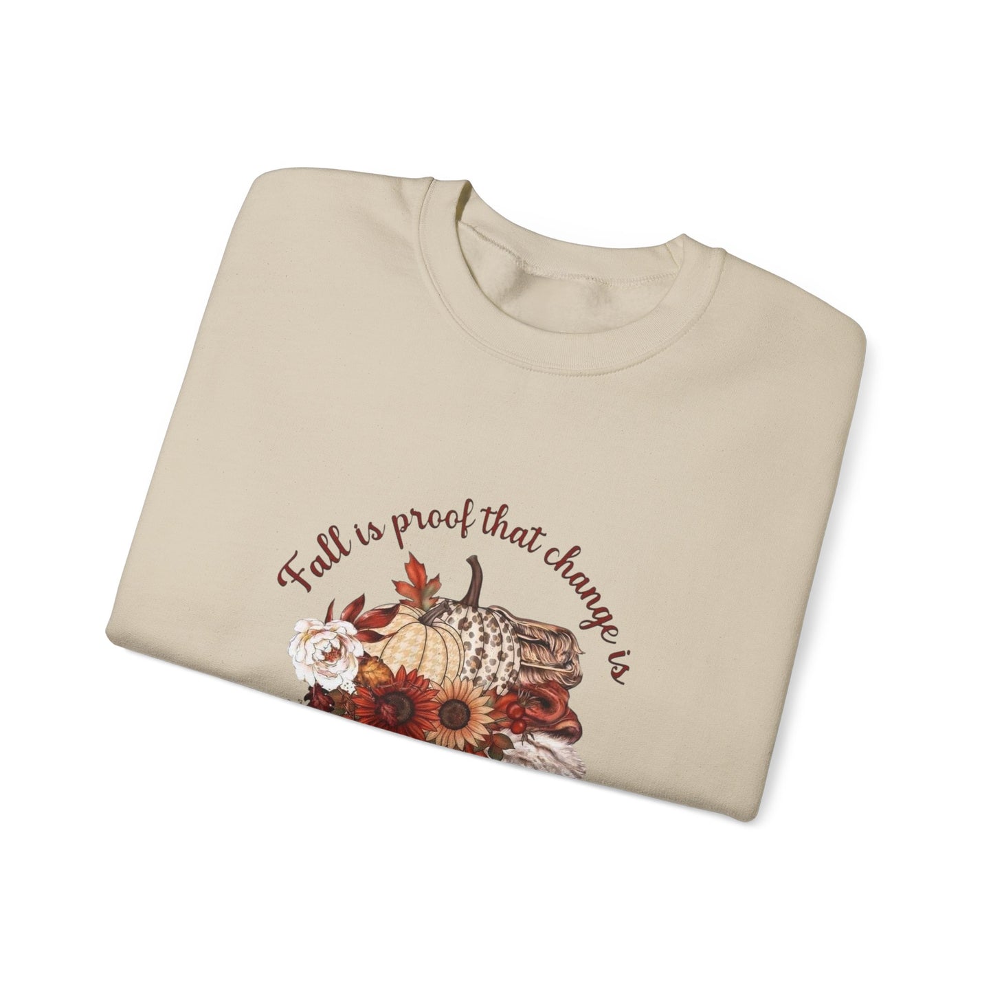 Fall Is Proof That Change Is Beautiful Women's Heavy Blend™ Crewneck Sweatshirt