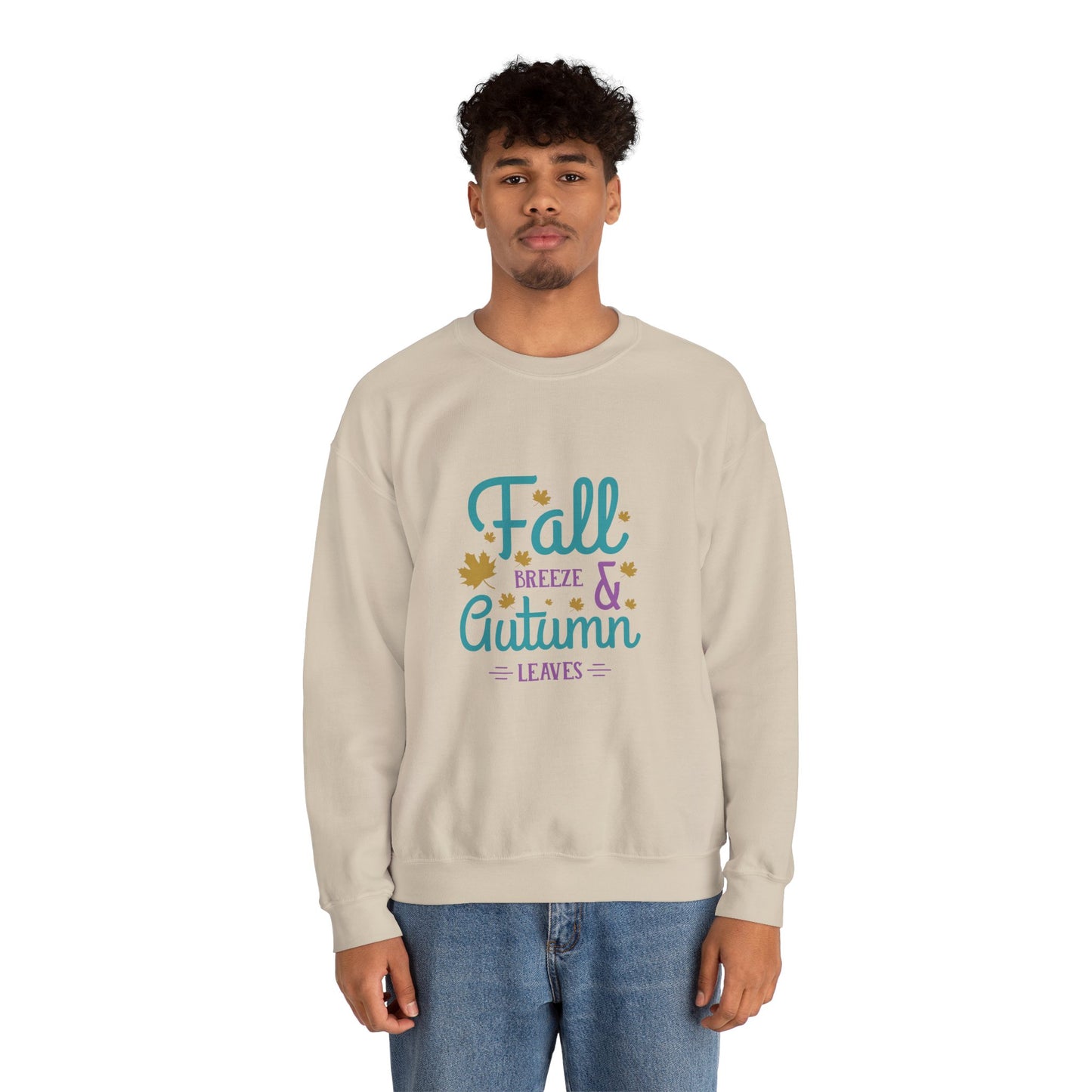 Fall Breeze And Autumn Leaves Unisex Heavy Blend™ Crewneck Sweatshirt