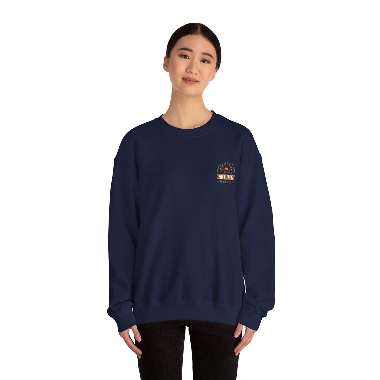 Leaves Are Falling Autumn Is Calling Unisex Heavy Blend™ Crewneck Sweatshirt