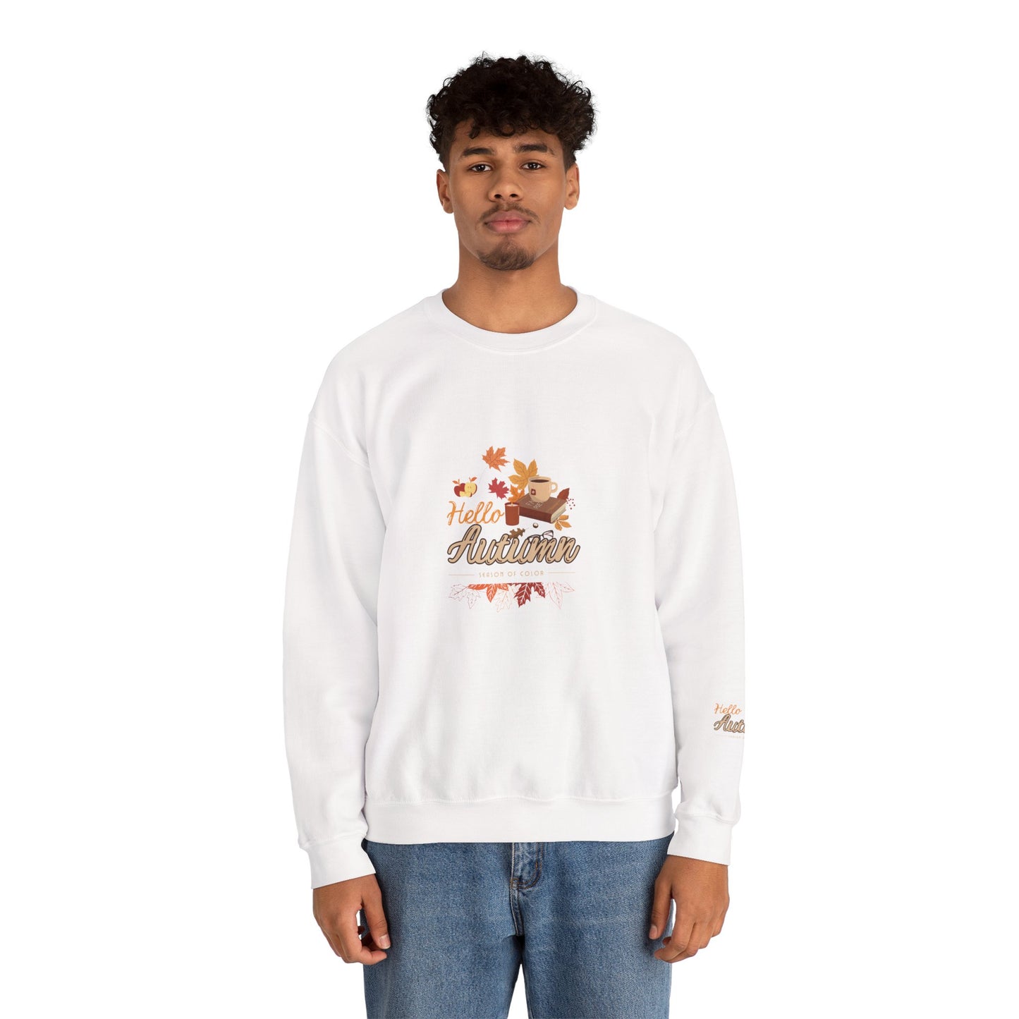 Hello Autumn Season Of Colour Unisex Heavy Blend™ Crewneck Sweatshirt