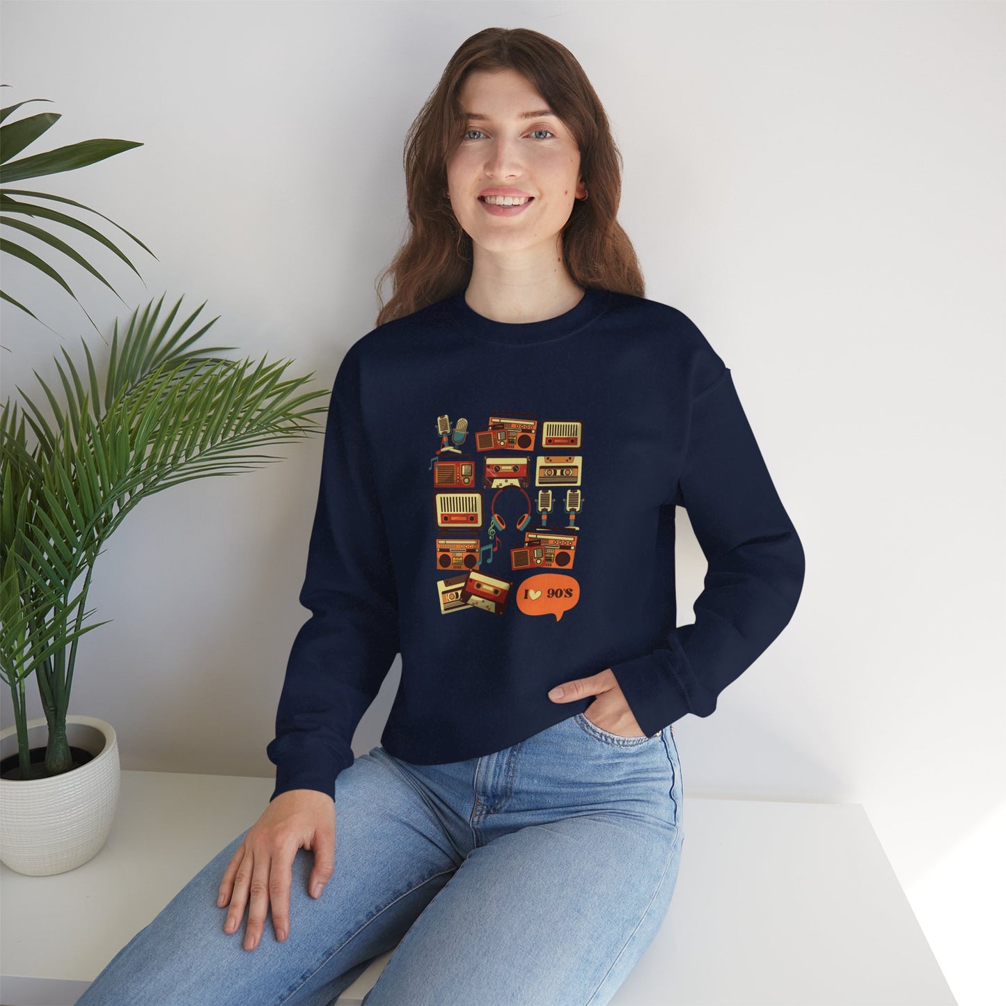 I Love 90's Unisex Heavy Blend™ Crewneck Sweatshirt