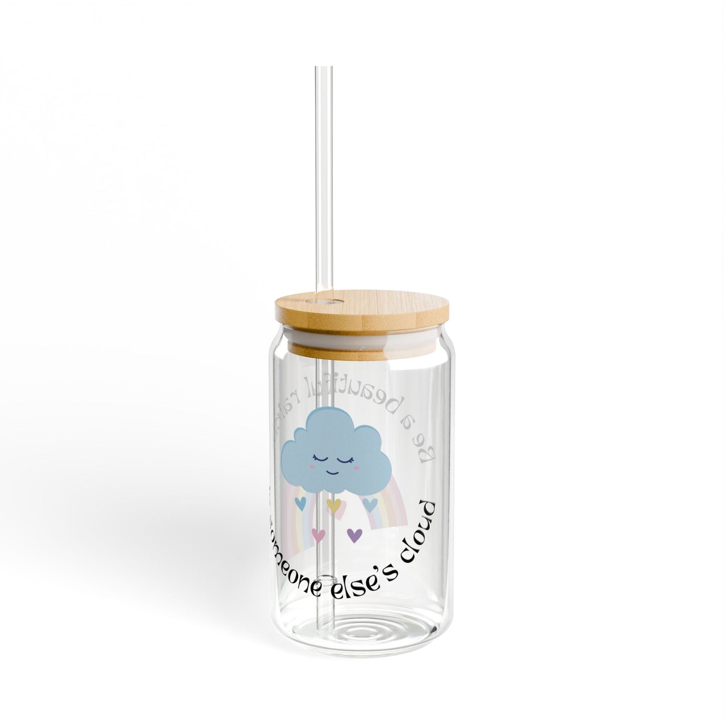Rainbow Sipper Glass, 16oz