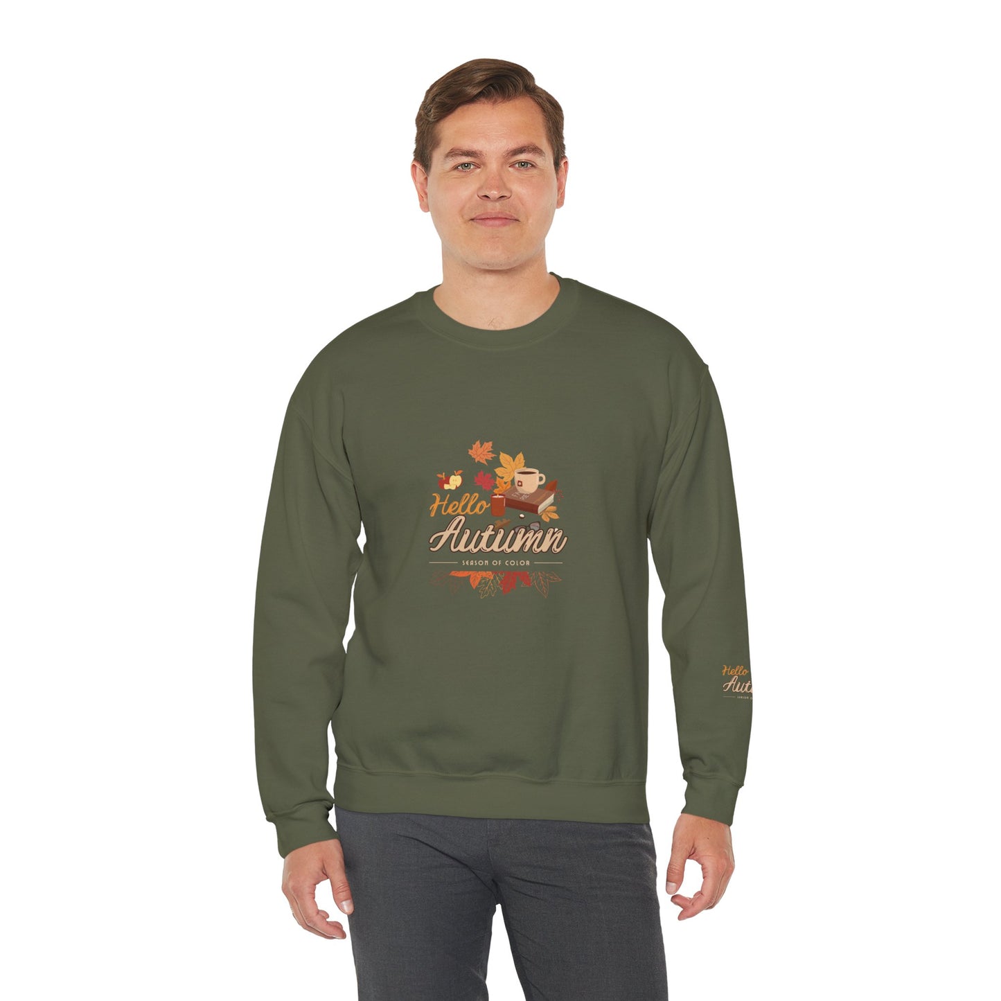 Hello Autumn Season Of Colour Unisex Heavy Blend™ Crewneck Sweatshirt