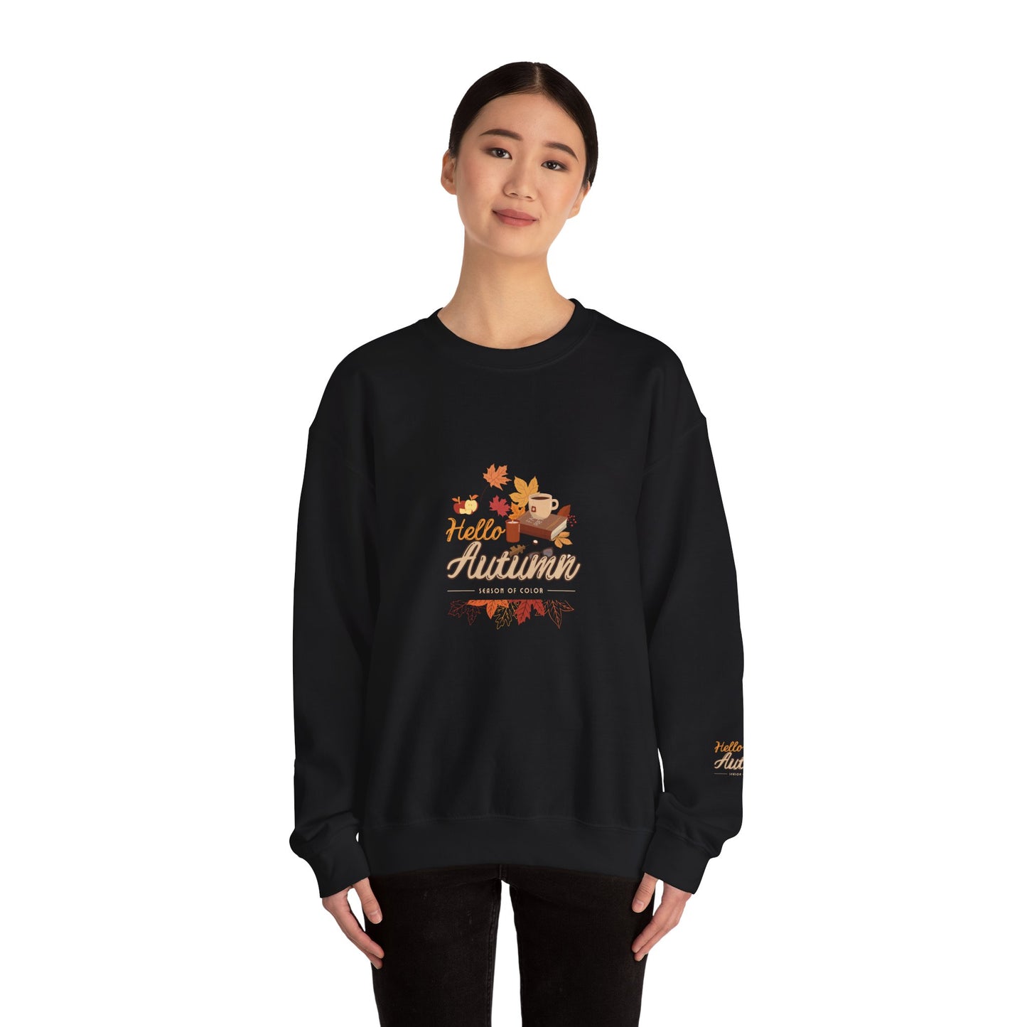Hello Autumn Season Of Colour Unisex Heavy Blend™ Crewneck Sweatshirt