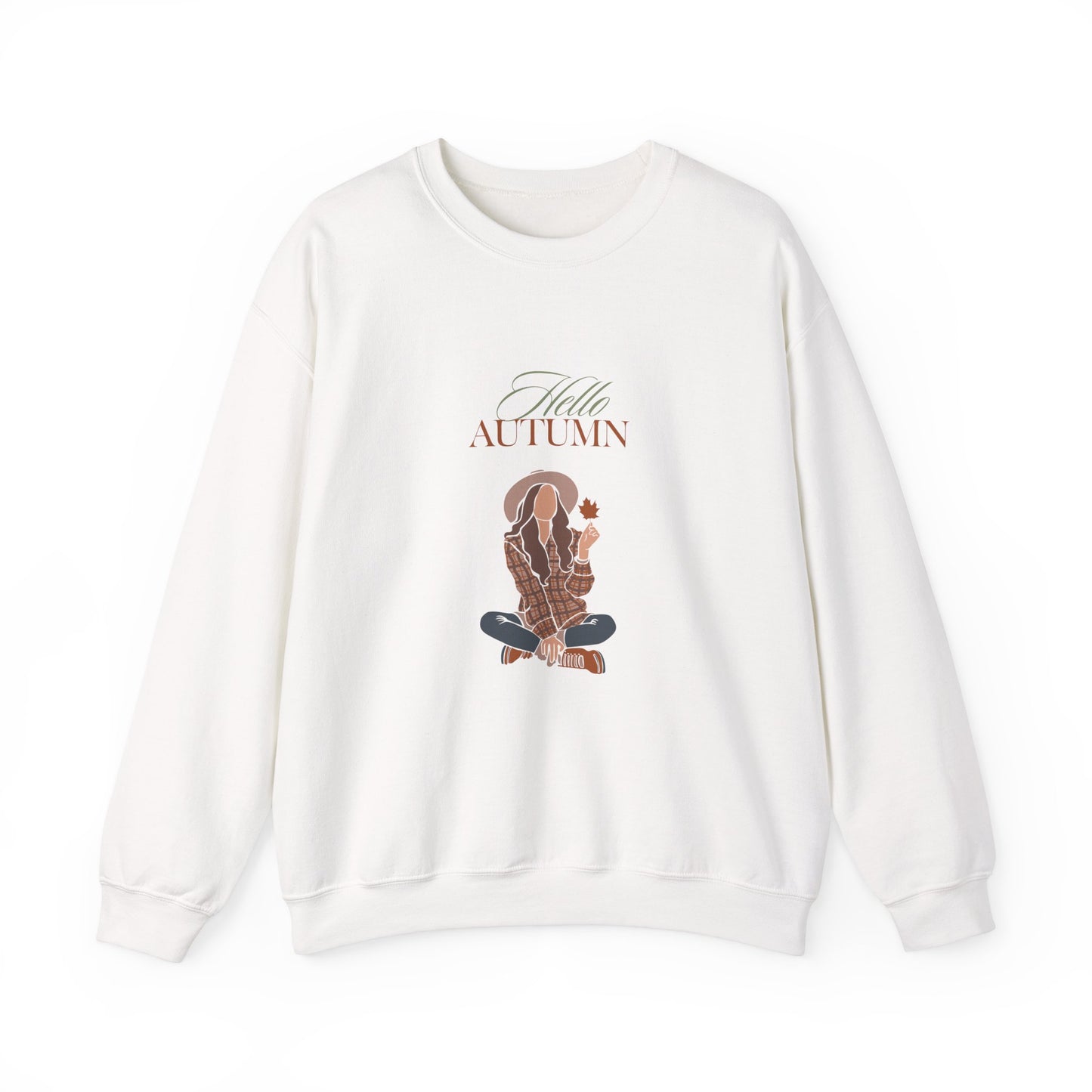 Brown Autumn Women's Heavy Blend™ Crewneck Sweatshirt