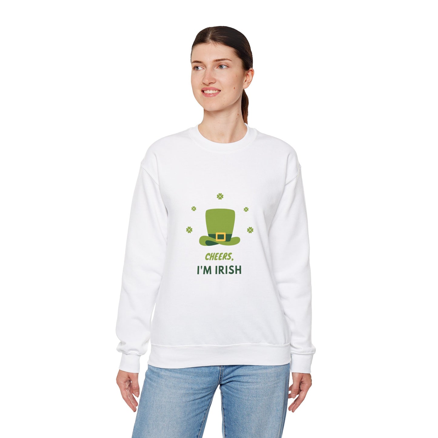 Cheers I'm Irish Unisex Heavy Blend™ Crewneck Sweatshirt