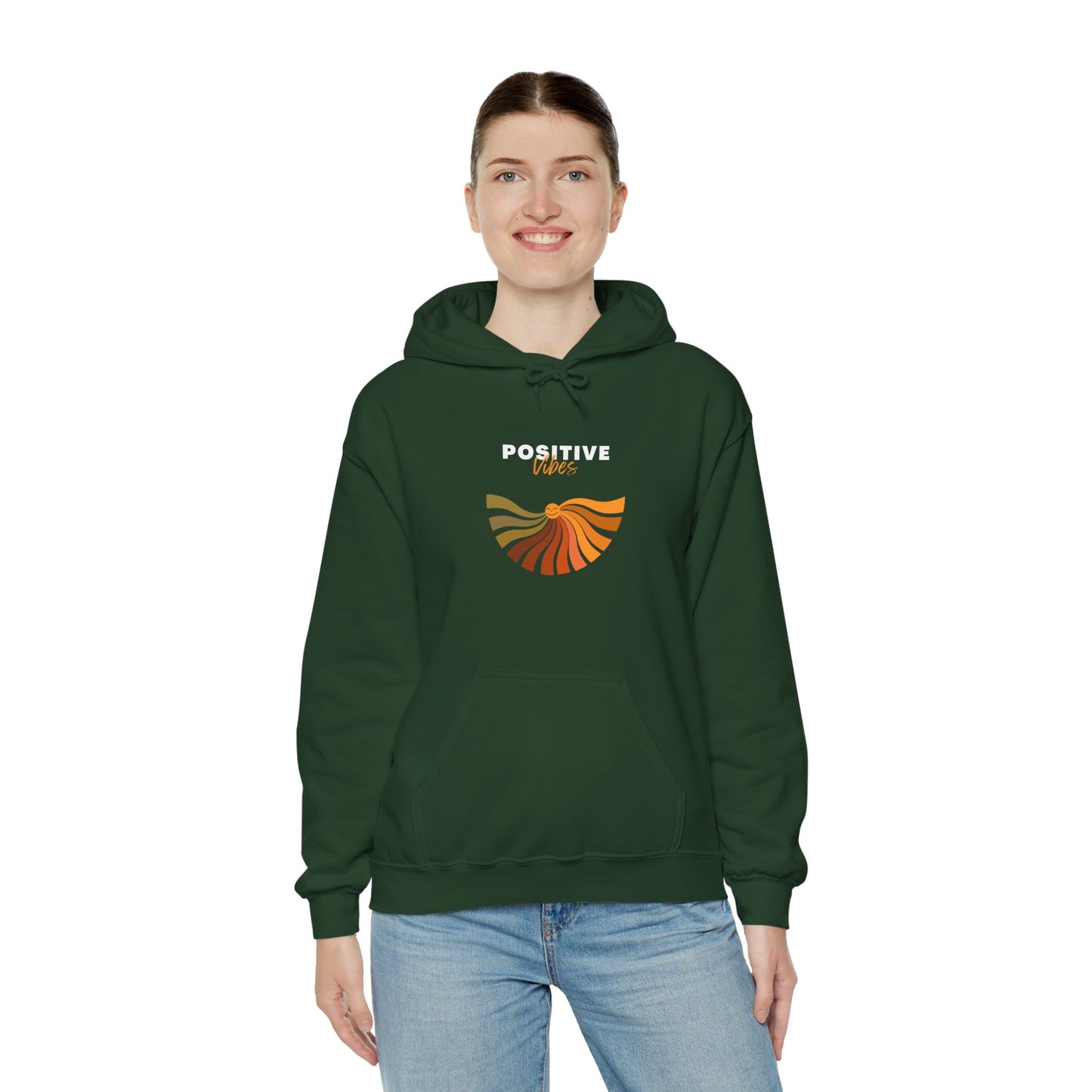 Positive Vibes Unisex Heavy Blend™ Hooded Sweatshirt