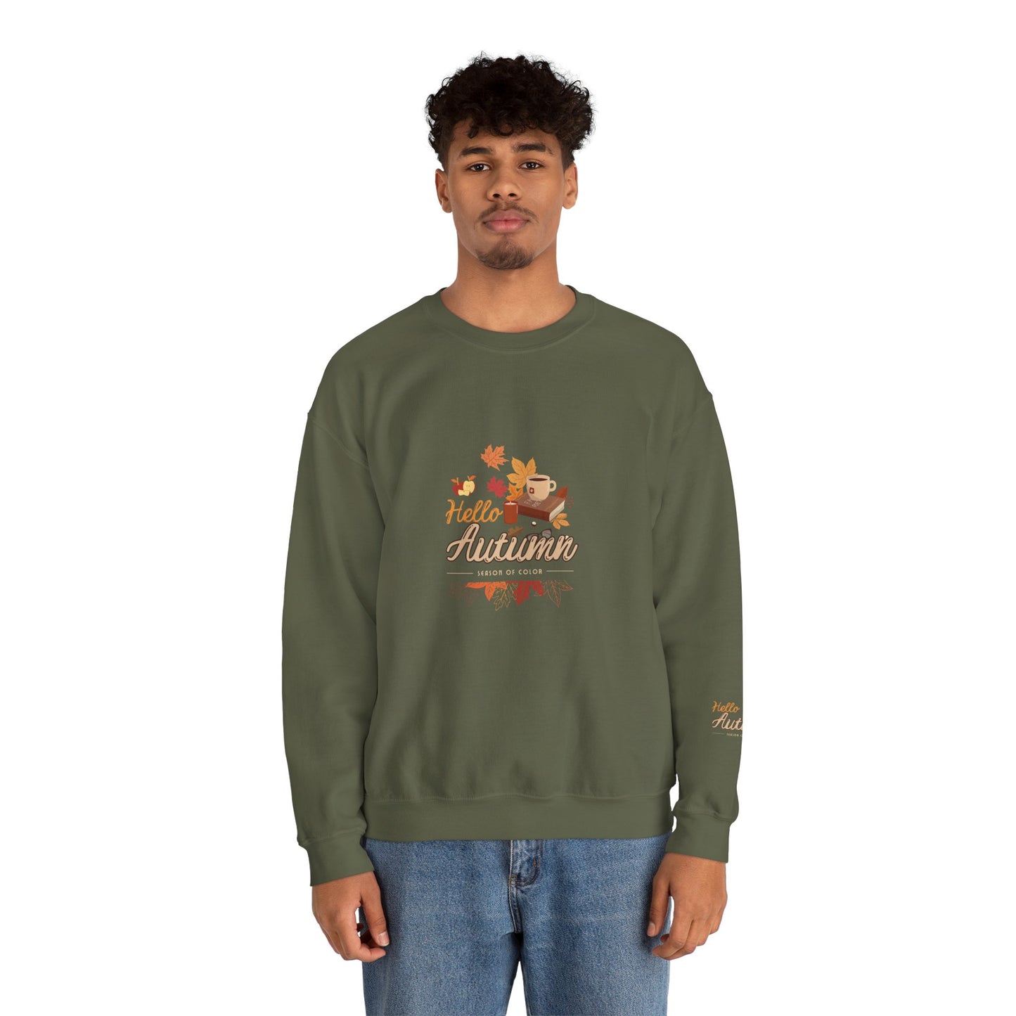 Hello Autumn Season Of Colour Unisex Heavy Blend™ Crewneck Sweatshirt