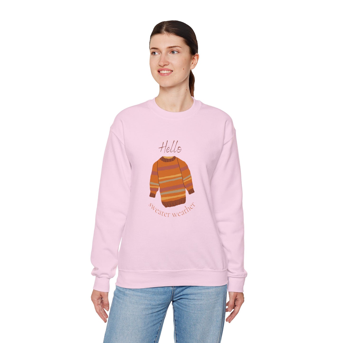 Hello Sweater Weather Unisex Heavy Blend™ Crewneck Sweatshirt