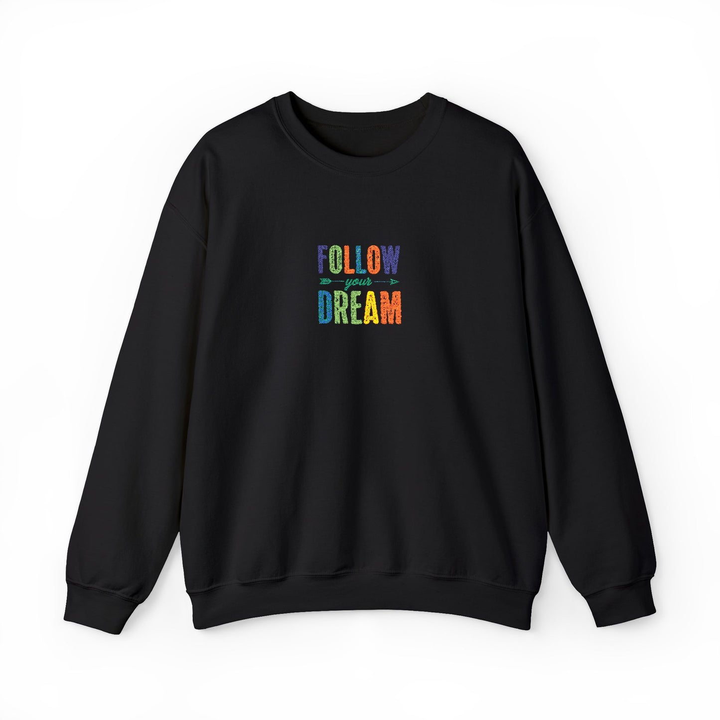 Follow Your Dreams Unisex Heavy Blend™ Crewneck Sweatshirt (Embroidery Decoration)