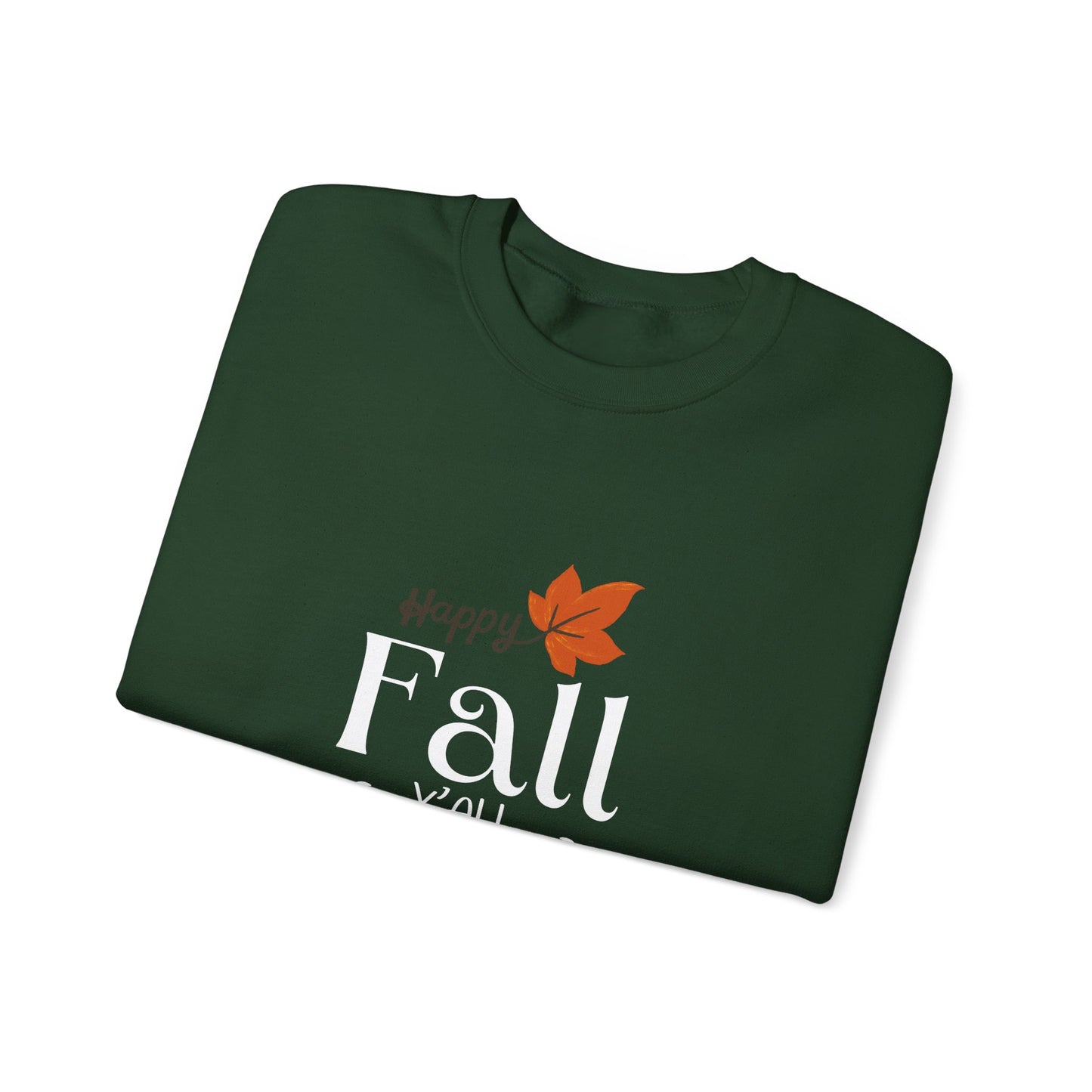 Happy Fall Y'all Unisex Heavy Blend™ Crewneck Sweatshirt