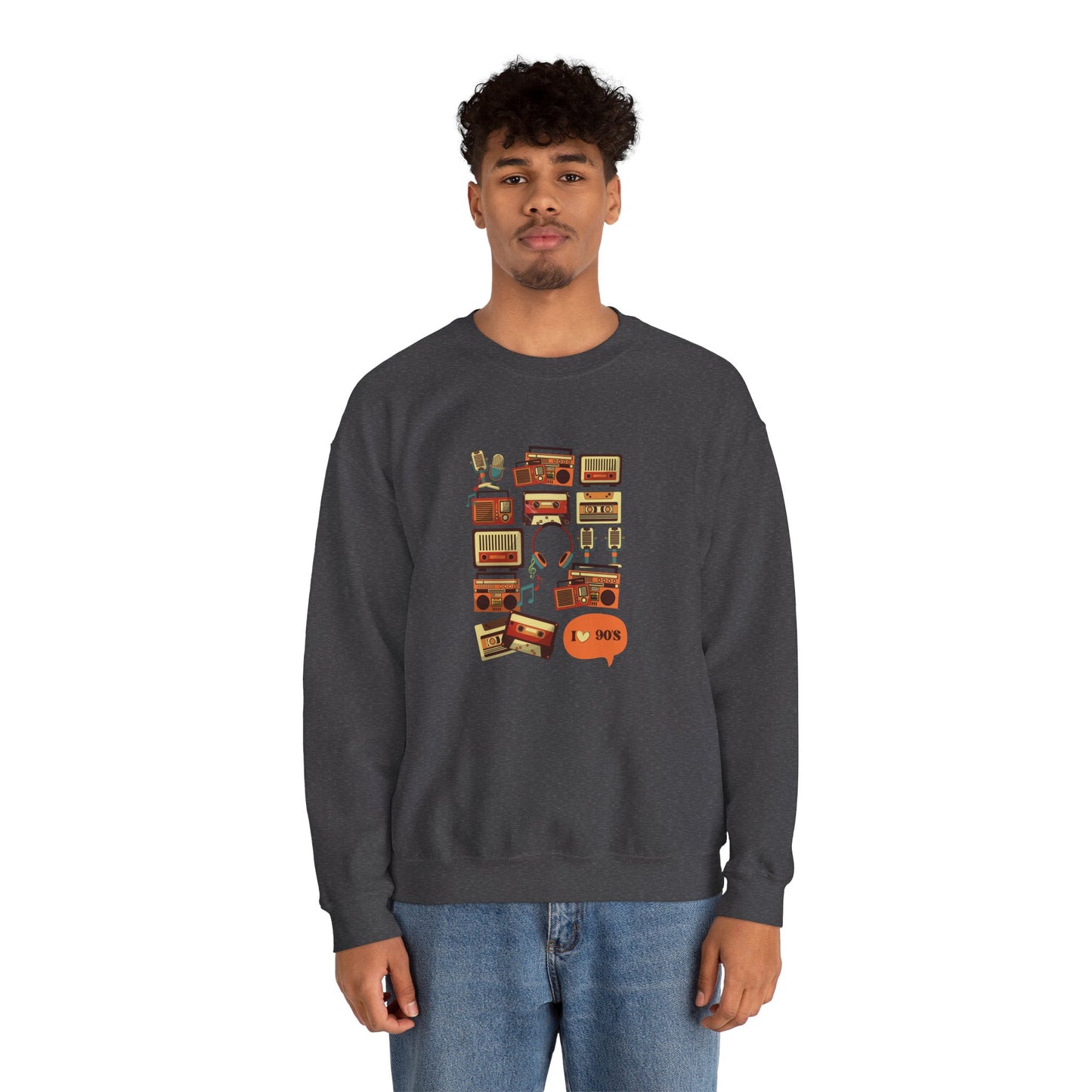 I Love 90's Unisex Heavy Blend™ Crewneck Sweatshirt