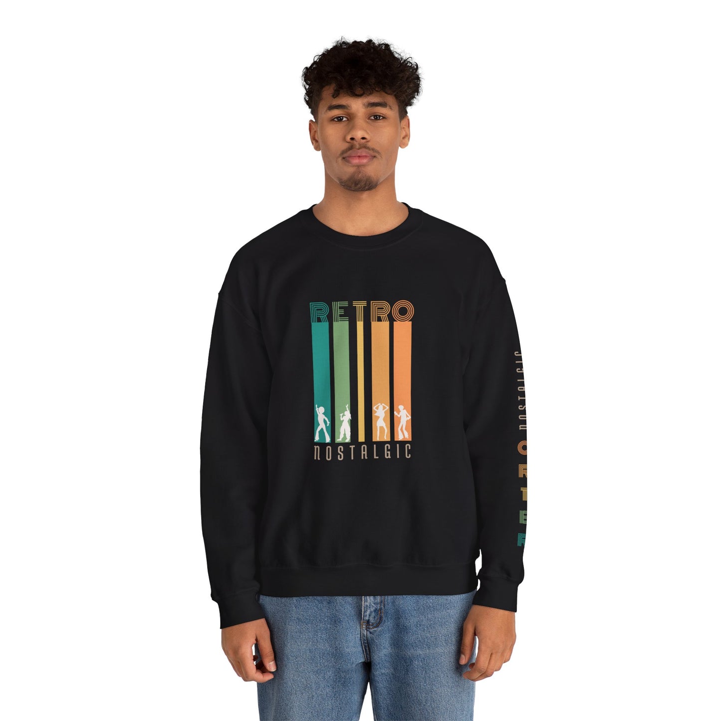 Retro Nostalgic Unisex Heavy Blend™ Crewneck Sweatshirt
