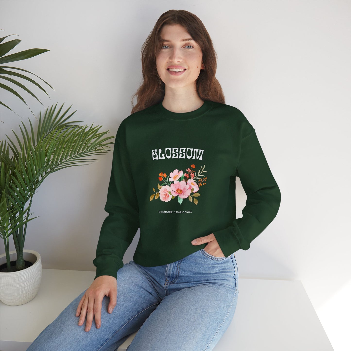 Blossom Women's Heavy Blend™ Crewneck Sweatshirt