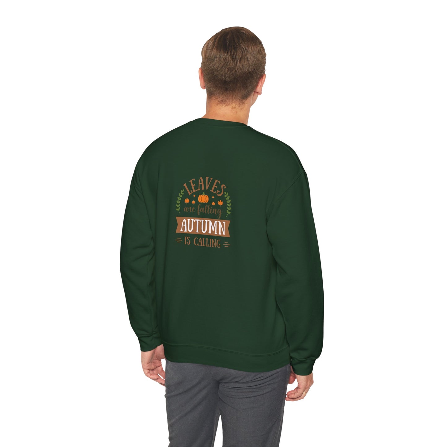 Leaves Are Falling Autumn Is Calling Unisex Heavy Blend™ Crewneck Sweatshirt