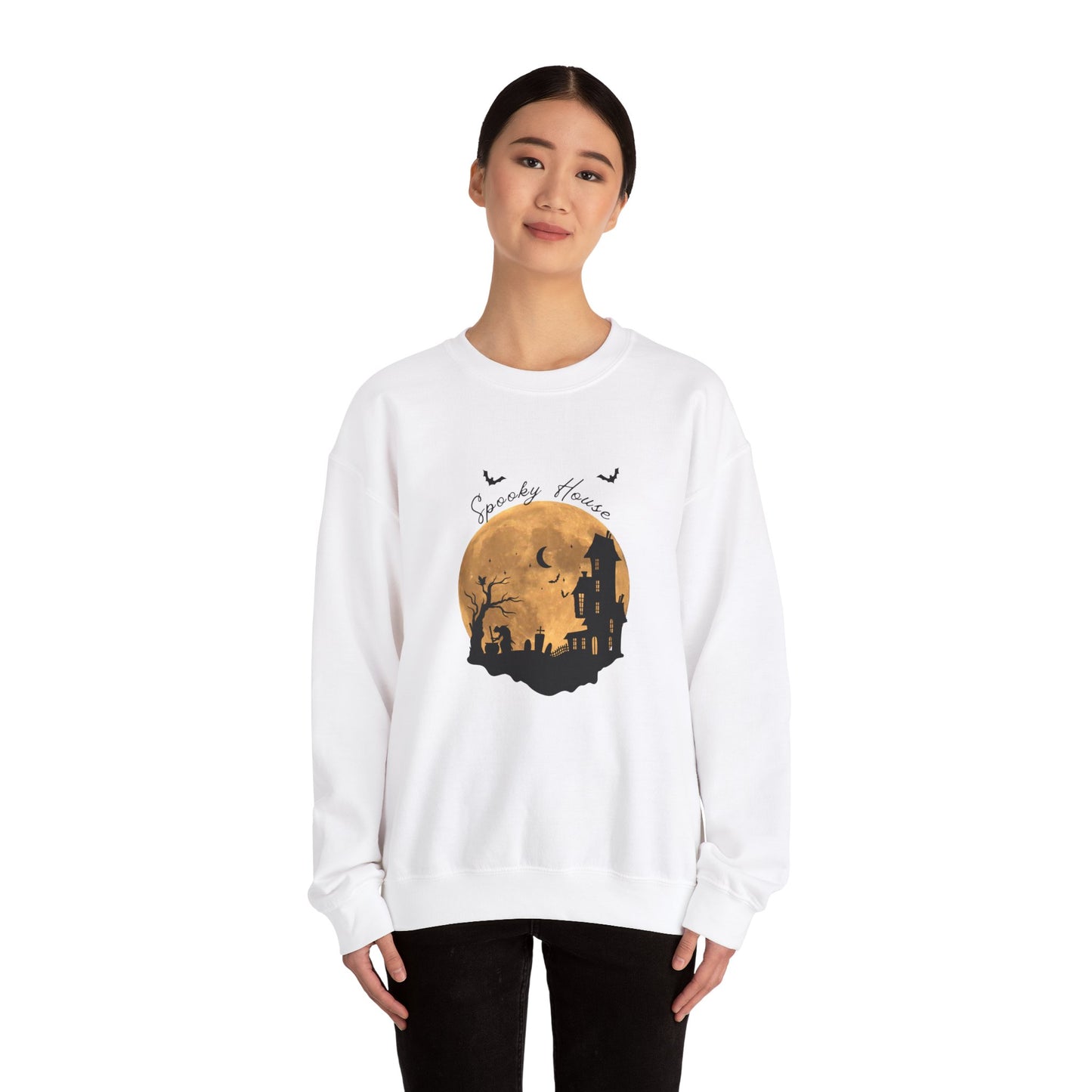 Spooky House Unisex Heavy Blend™ Crewneck Sweatshirt