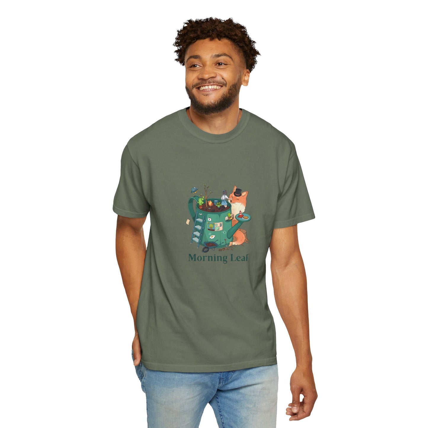 Morning Leaf Unisex Garment-Dyed T-shirt