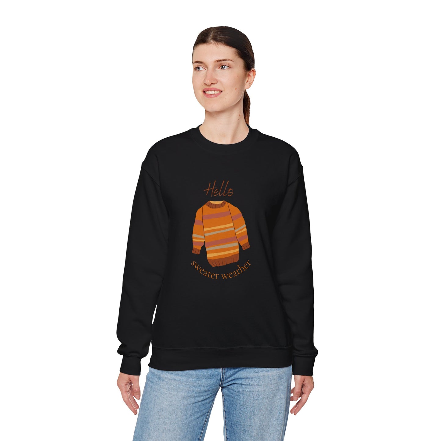 Hello Sweater Weather Unisex Heavy Blend™ Crewneck Sweatshirt