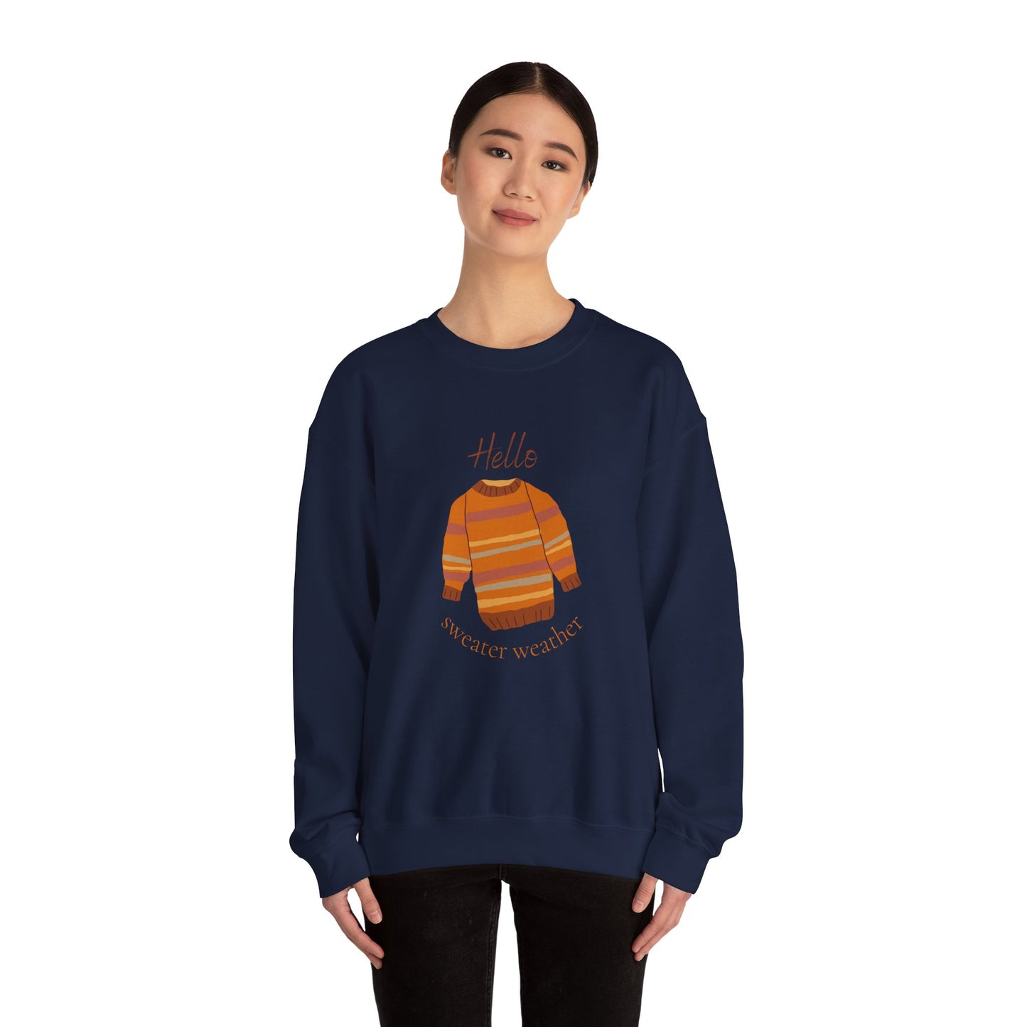 Hello Sweater Weather Unisex Heavy Blend™ Crewneck Sweatshirt