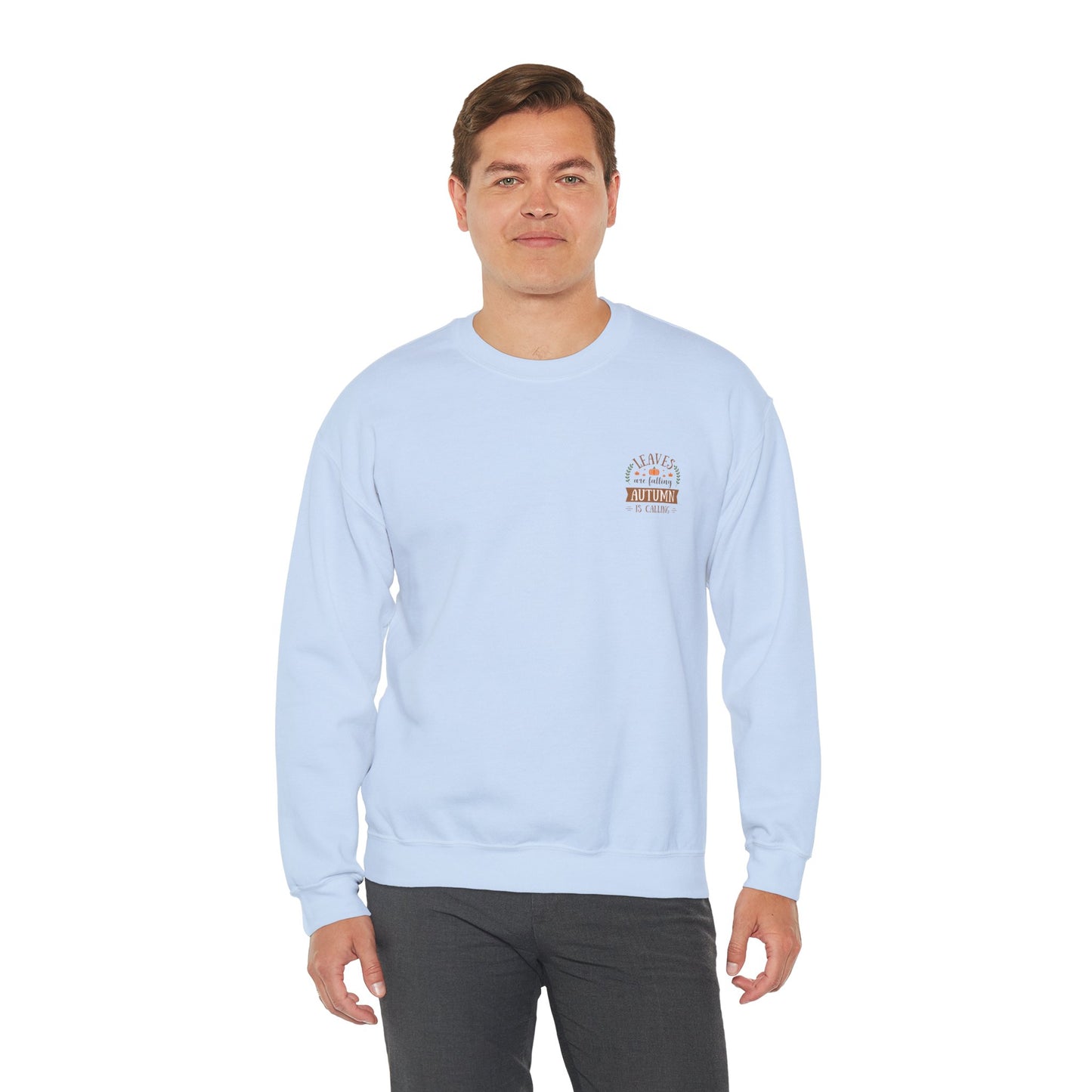 Leaves Are Falling Autumn Is Calling Unisex Heavy Blend™ Crewneck Sweatshirt