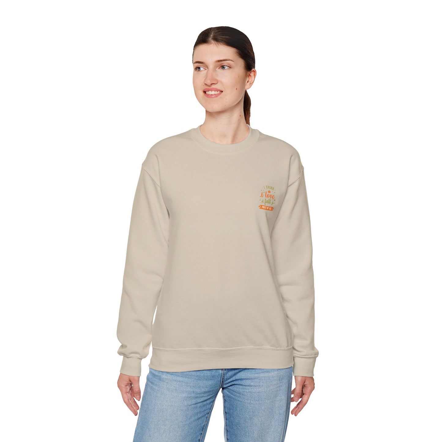 I Think I Love Fall Most Of All Unisex Heavy Blend™ Crewneck Sweatshirt
