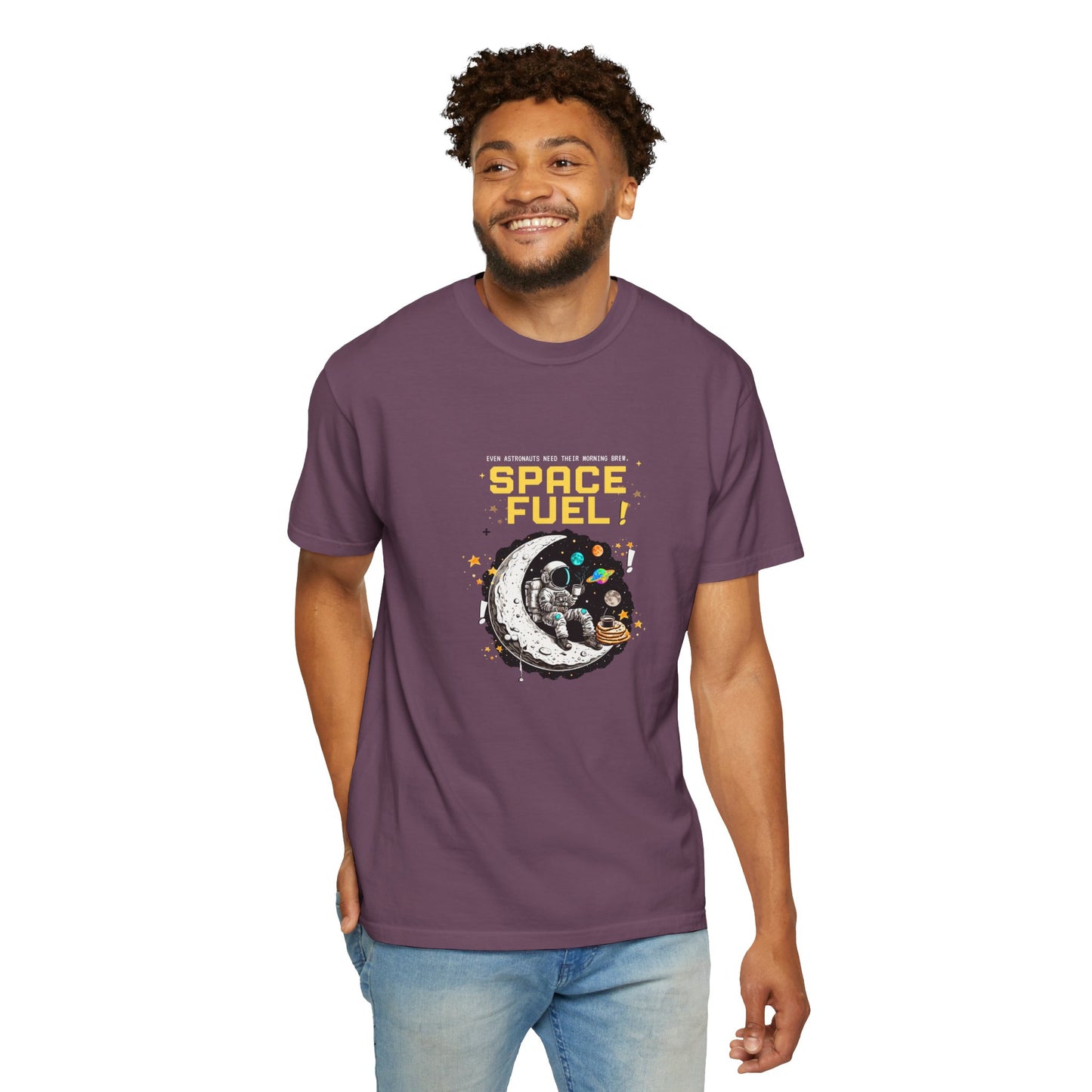 Space Fuel Unisex Garment-Dyed T-shirt
