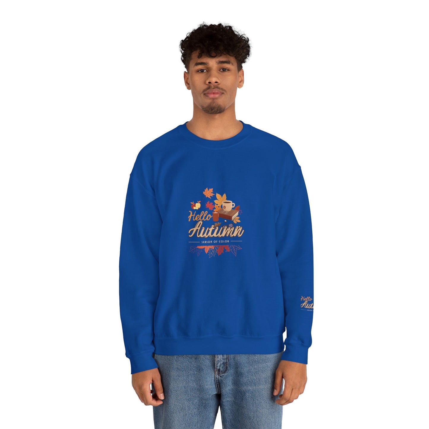 Hello Autumn Season Of Colour Unisex Heavy Blend™ Crewneck Sweatshirt
