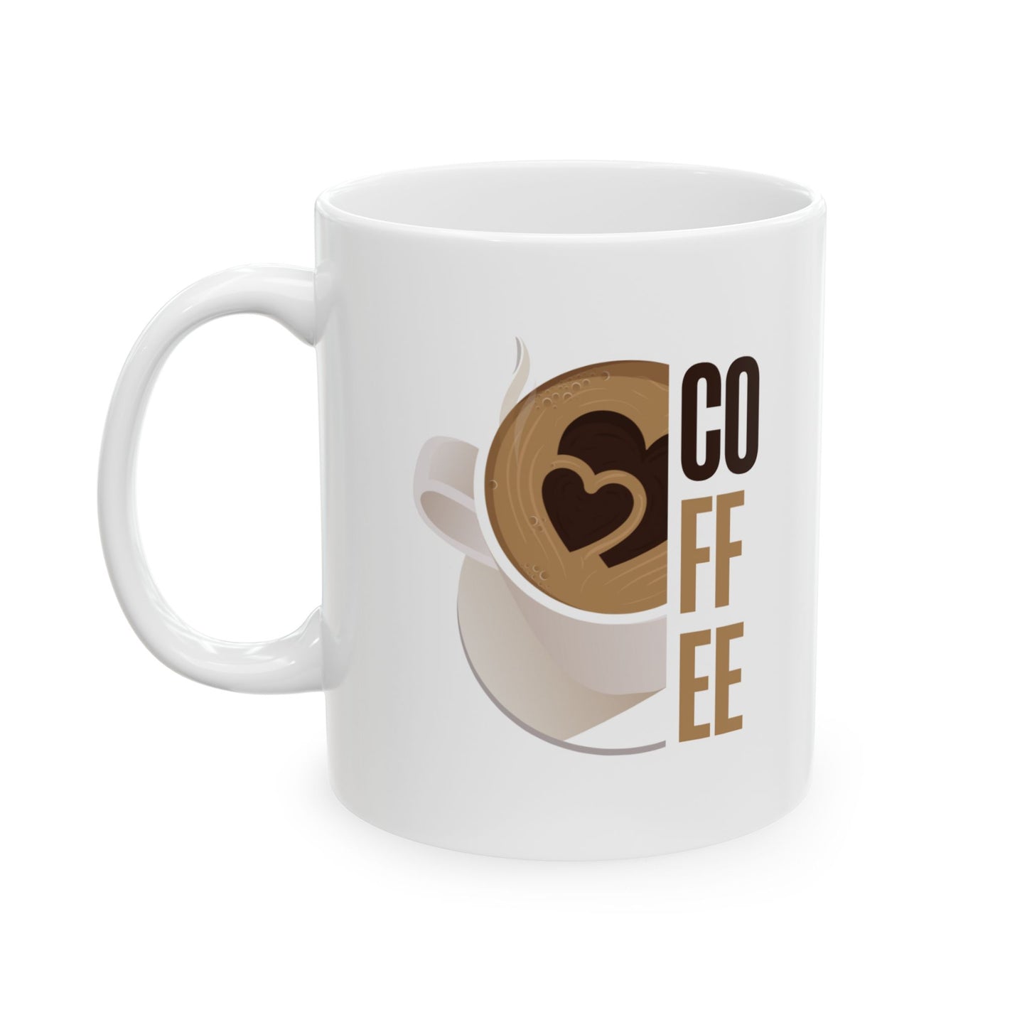 Coffee Ceramic Mug, (11oz, 15oz)