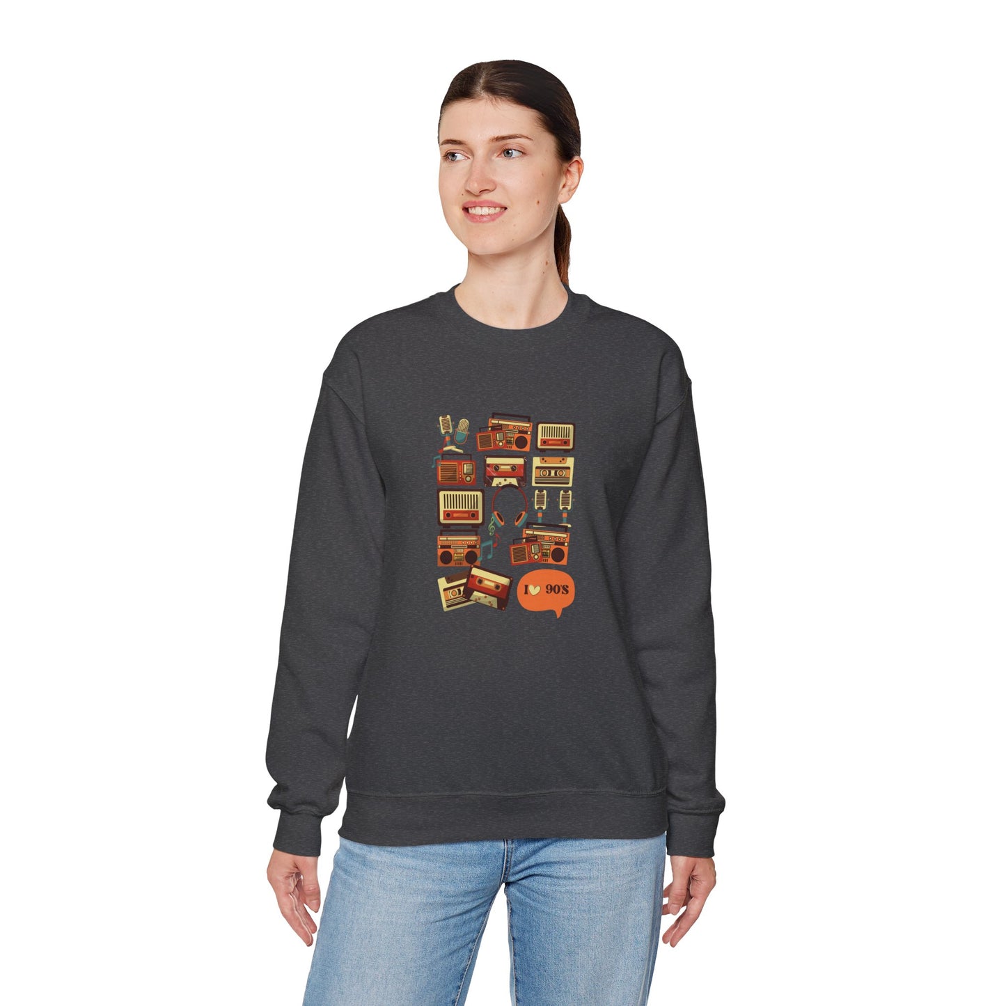 I Love 90's Unisex Heavy Blend™ Crewneck Sweatshirt